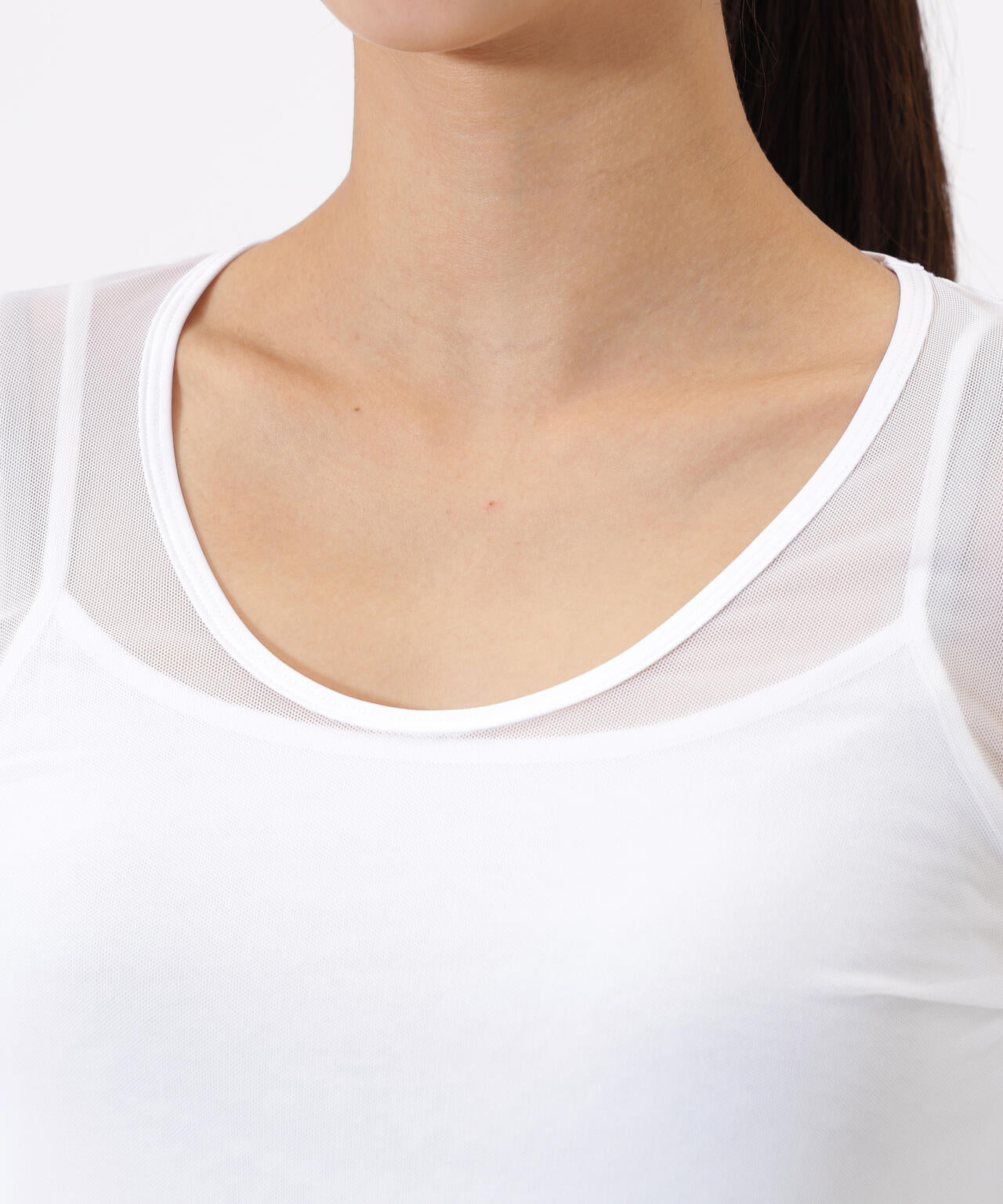接触冷感 Uネック インナー プルオーバー (WOMENS)