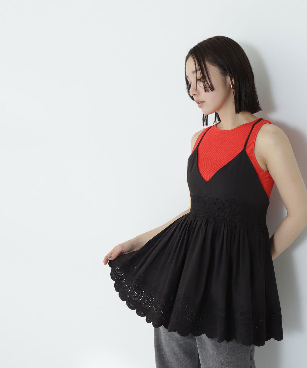 カットワークキャミチュニック*