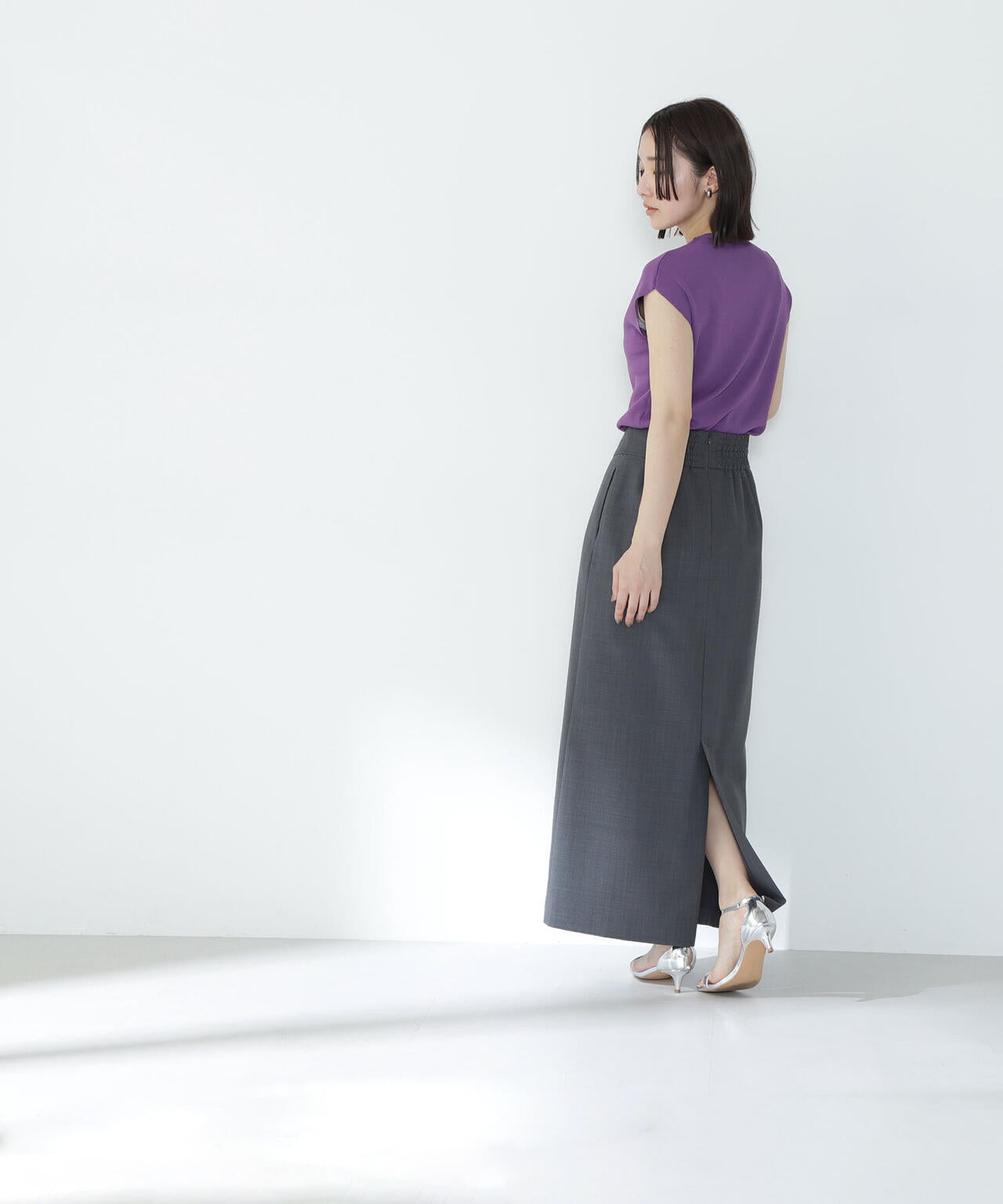 総針ベーシックシリーズ モックネックニット*