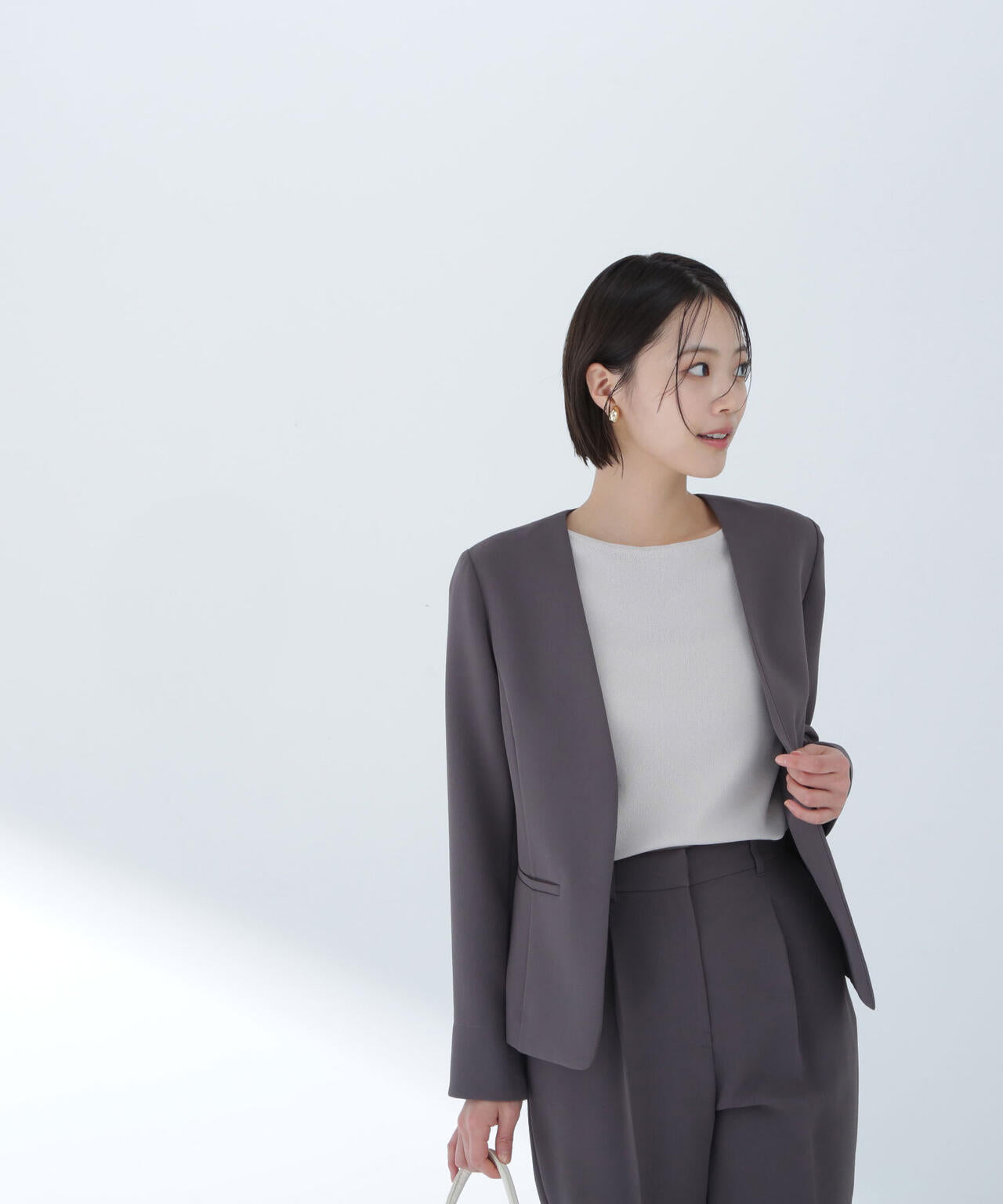 総針ベーシックシリーズ ボートネックニット*