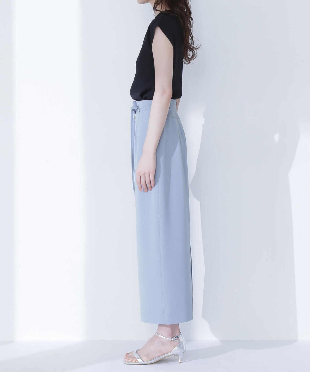 ナローリボンストレートスカート*