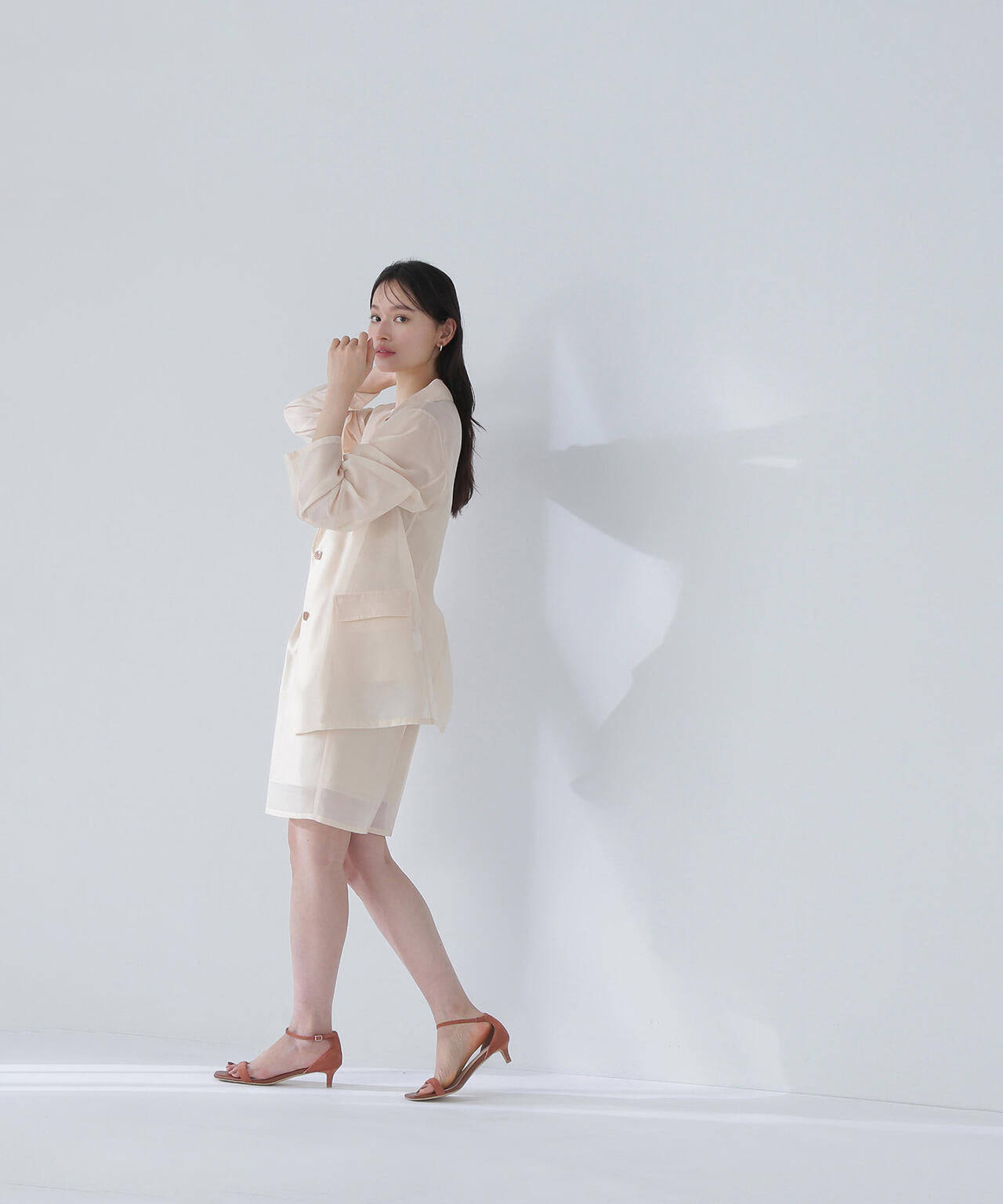 シアーハーフパンツ*