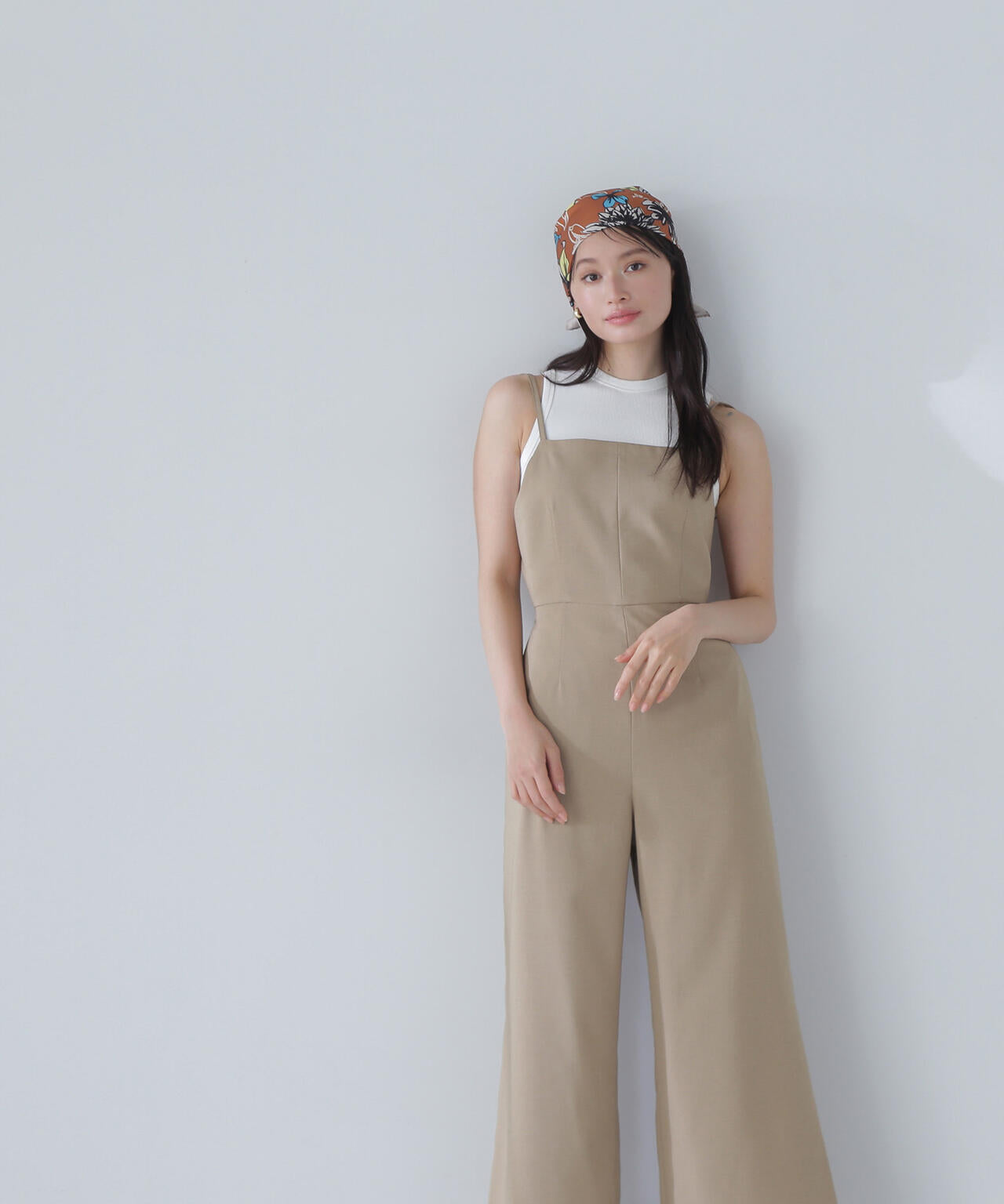 【THINK NATURAL】バックオープンキャミオールインワン*