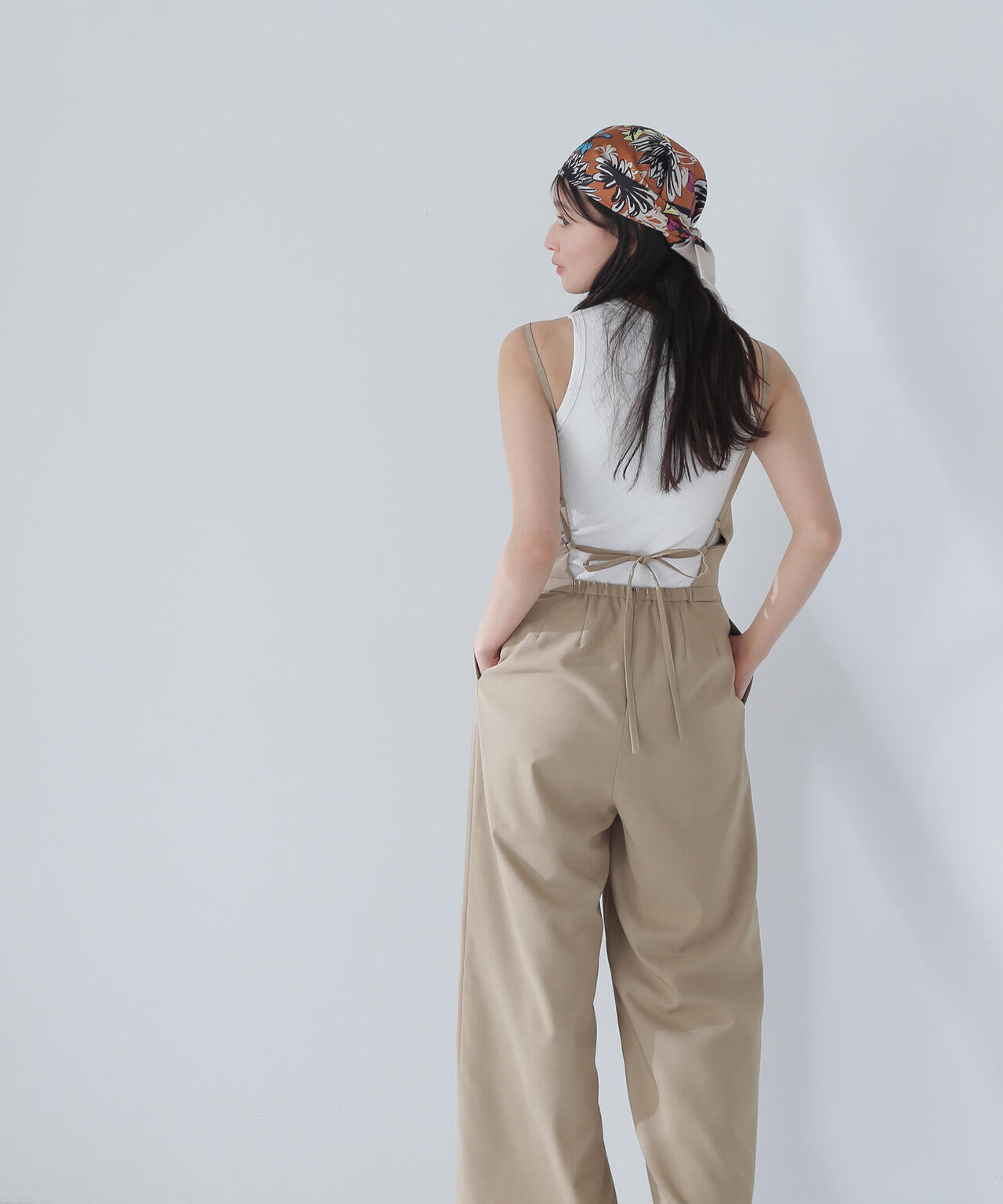 【THINK NATURAL】バックオープンキャミオールインワン*
