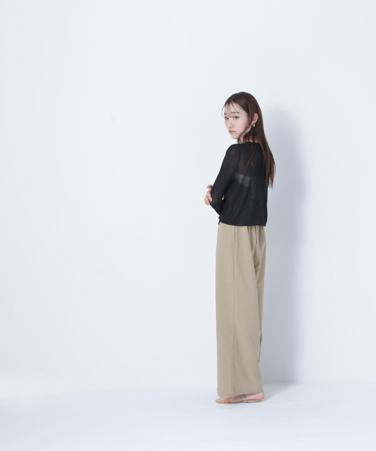 【THINK NATURAL】バックオープンキャミオールインワン*