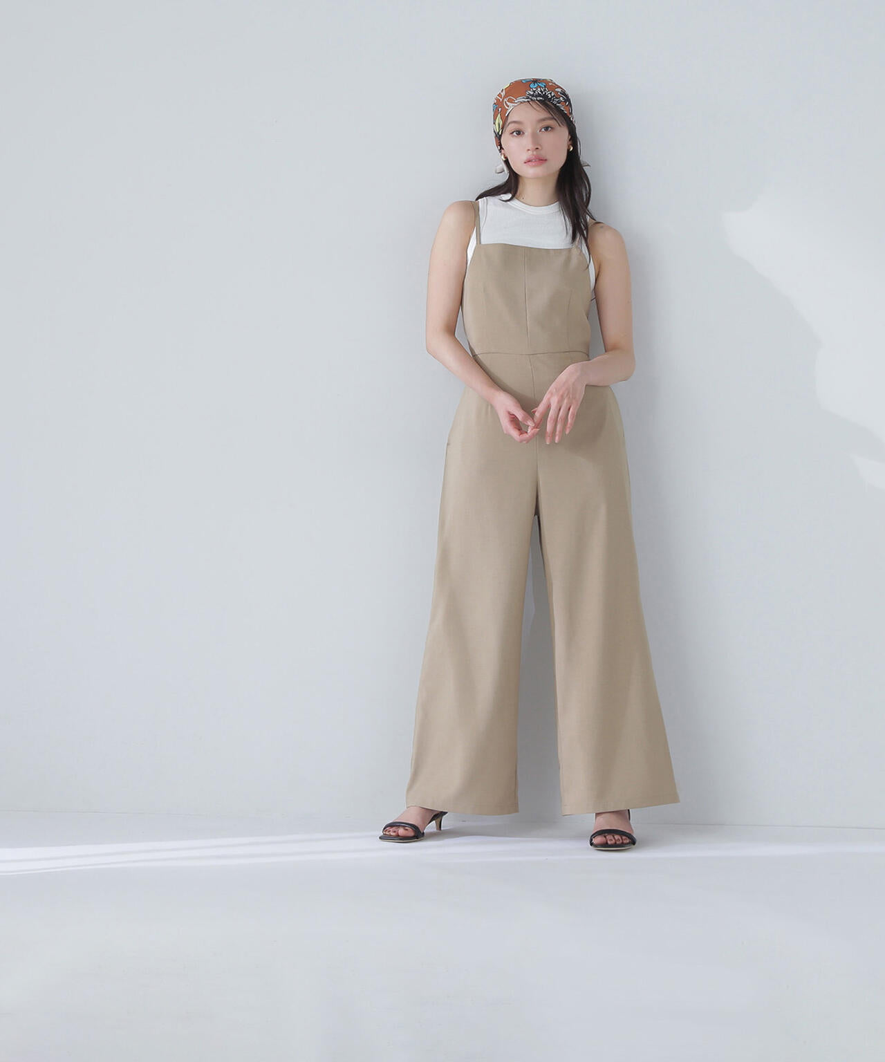 【THINK NATURAL】バックオープンキャミオールインワン*