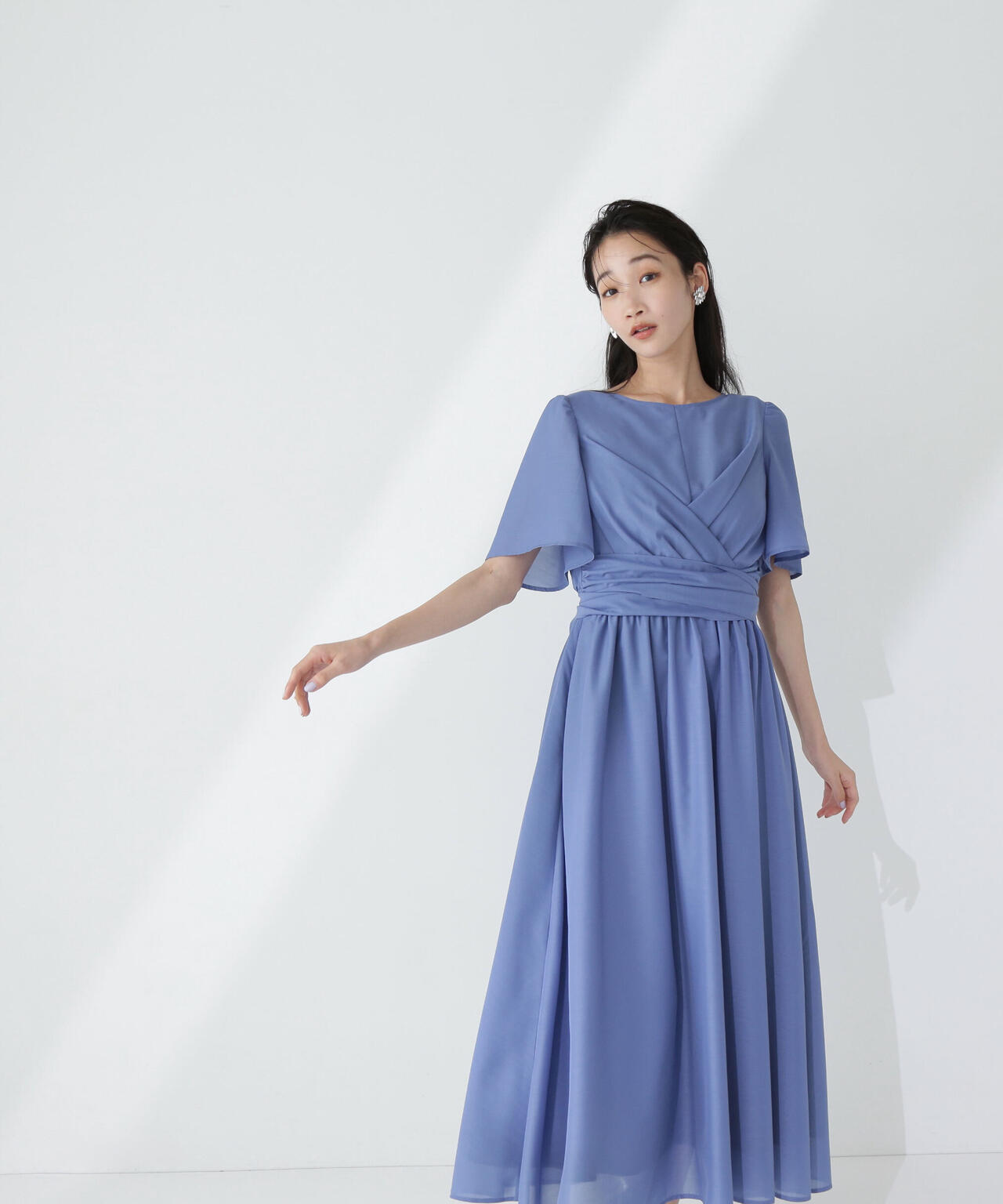 カシュクールバックリボンワンピース*