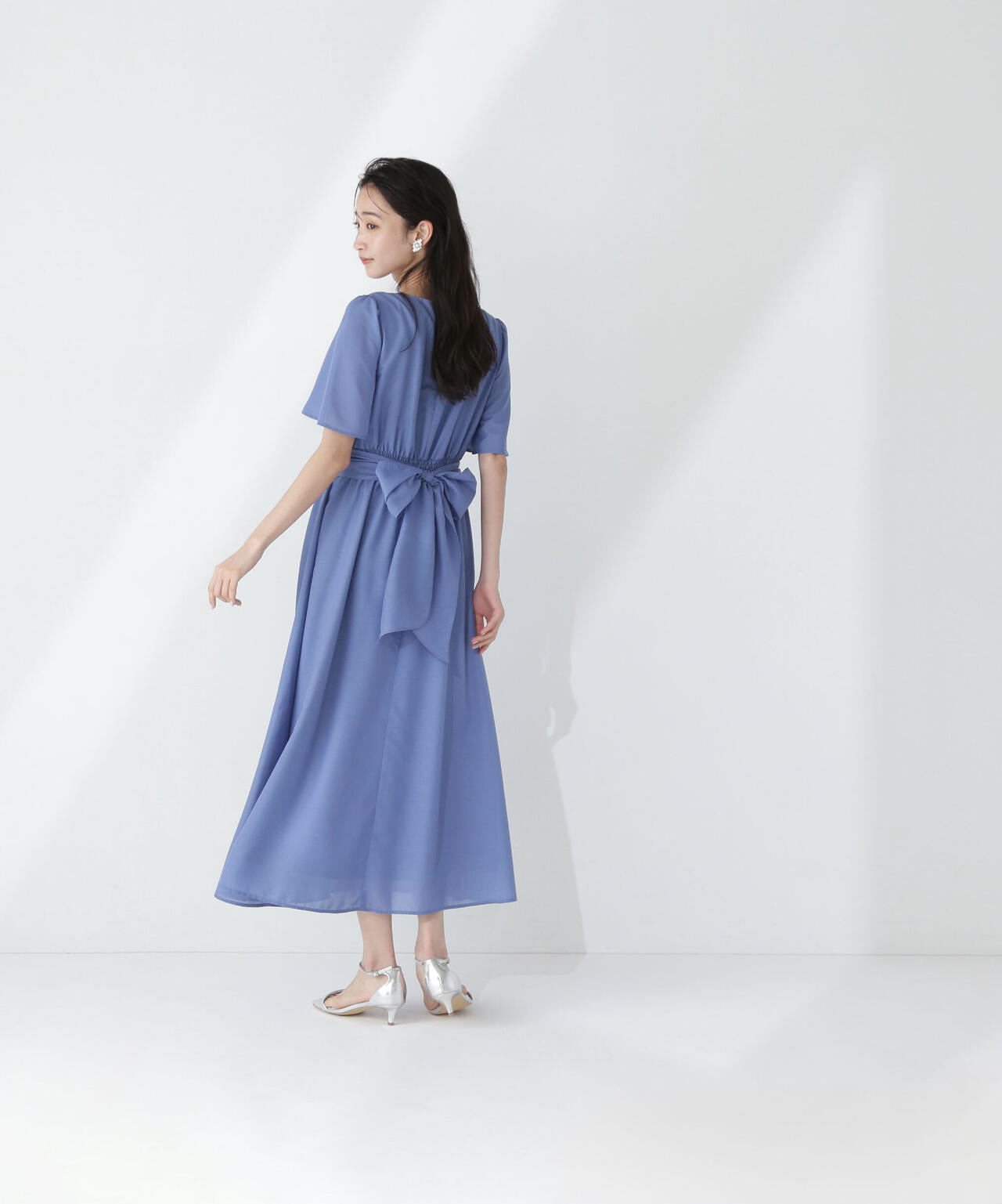 カシュクールバックリボンワンピース*
