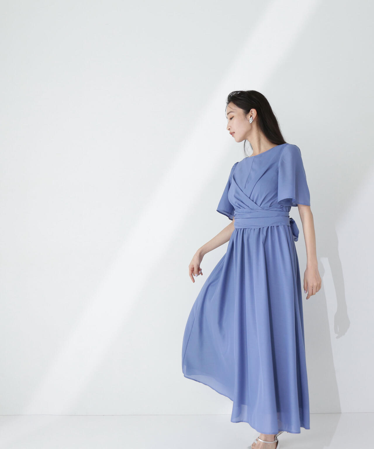 カシュクールバックリボンワンピース*