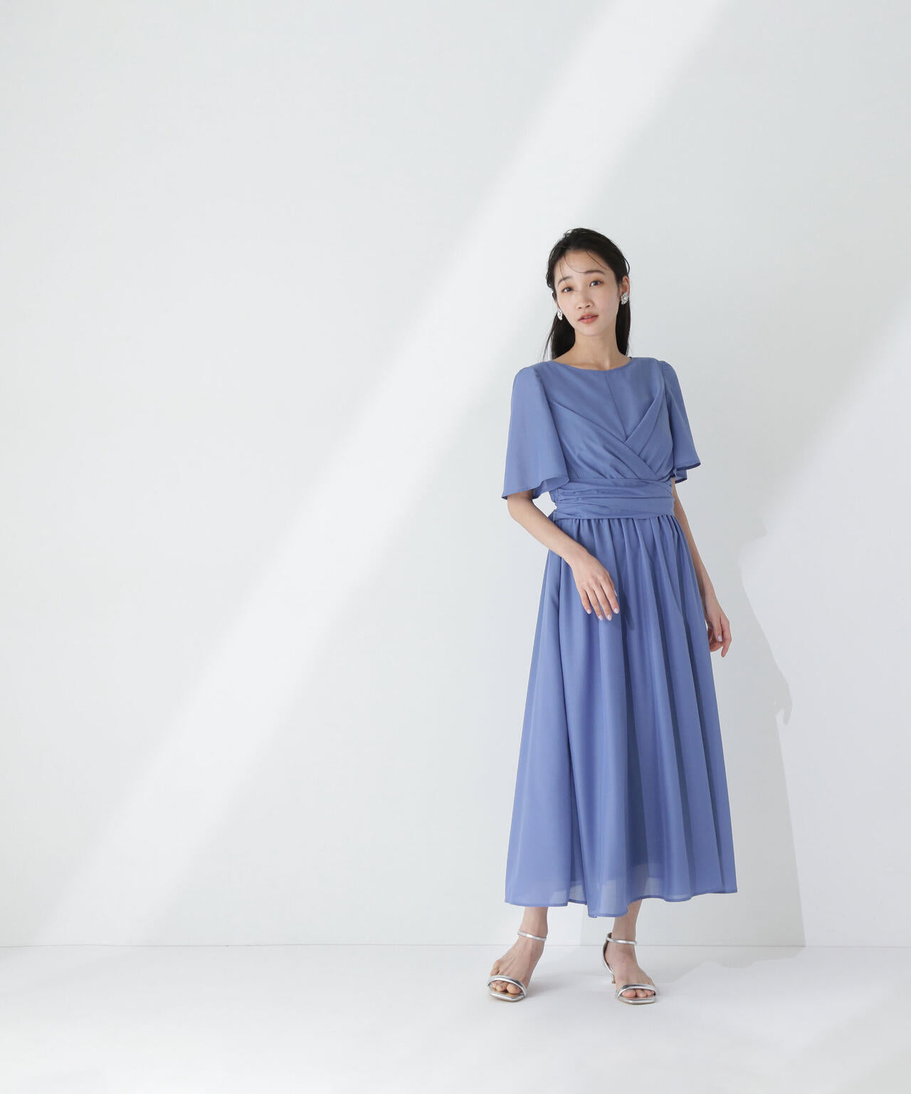 カシュクールバックリボンワンピース*