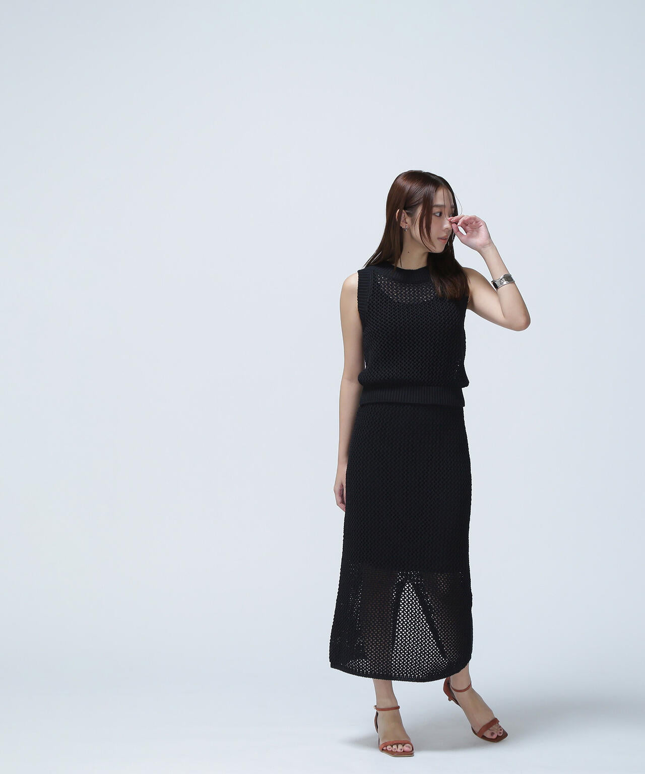 【THINK NATURAL】メッシュニットセットアップ*