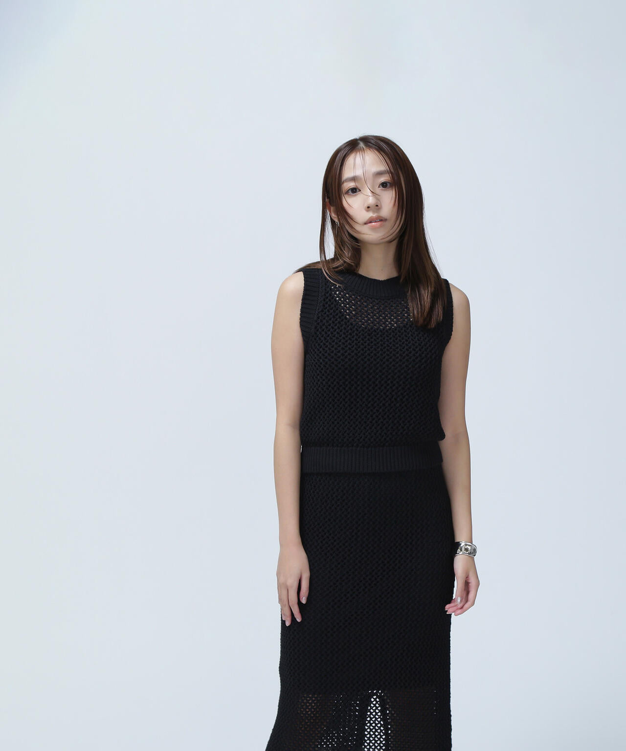 【THINK NATURAL】メッシュニットセットアップ*