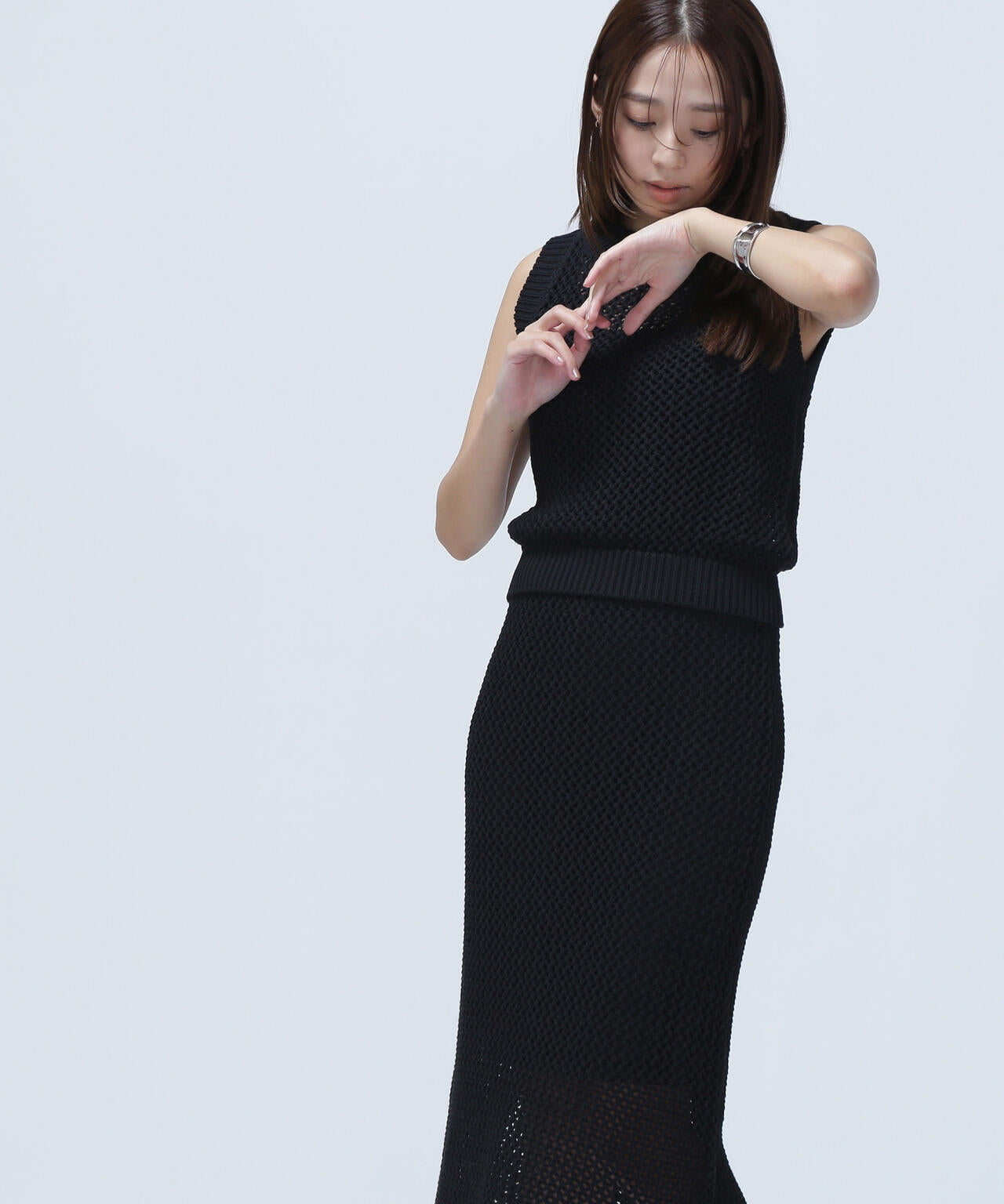 【THINK NATURAL】メッシュニットセットアップ*