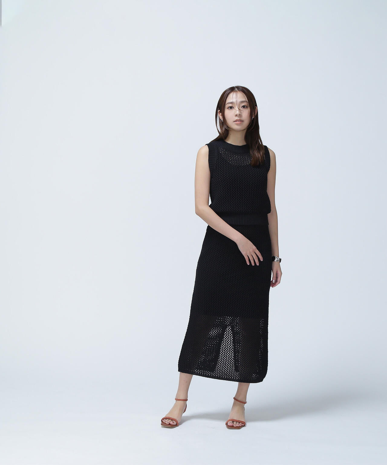 【THINK NATURAL】メッシュニットセットアップ*
