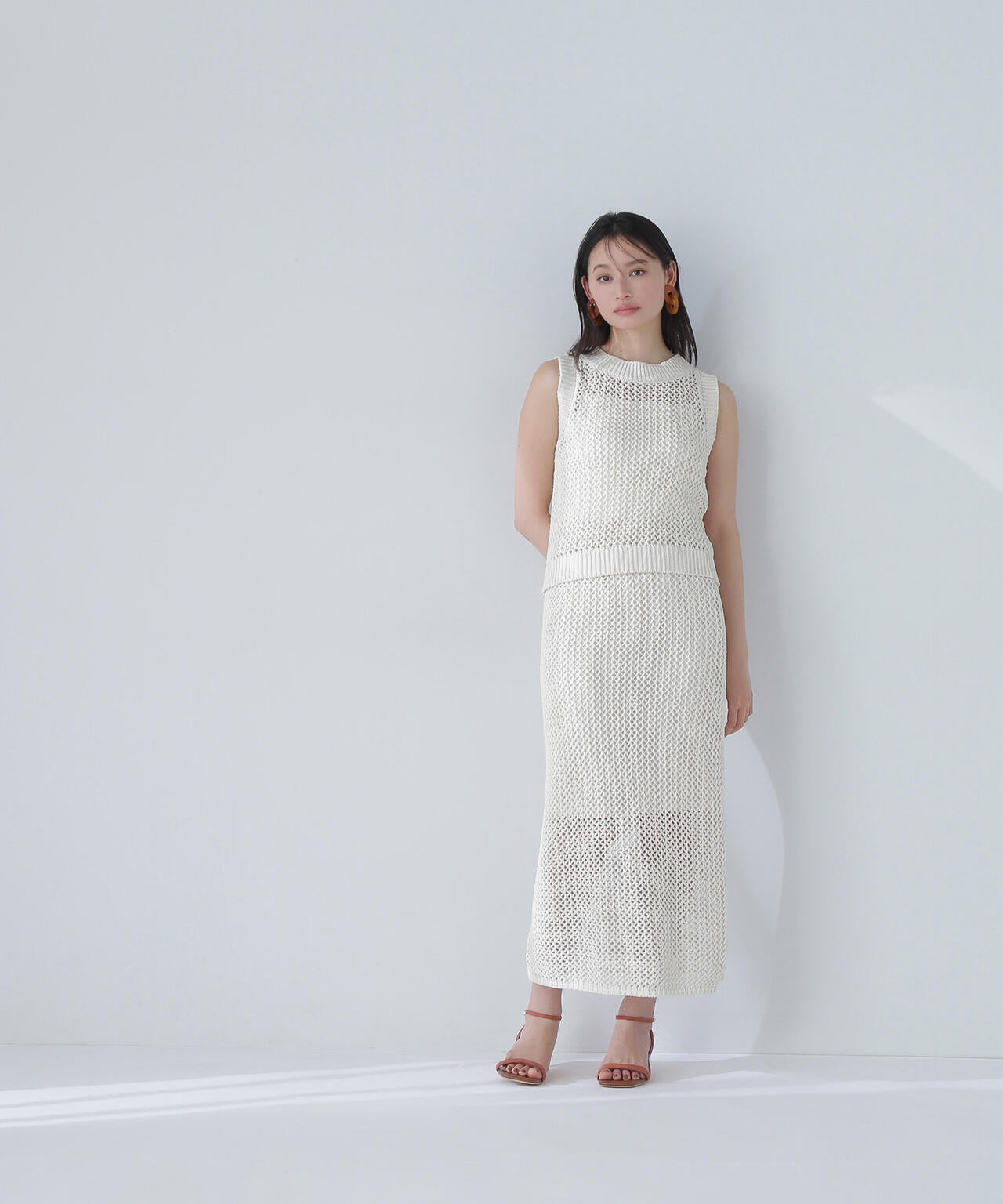 【THINK NATURAL】メッシュニットセットアップ*