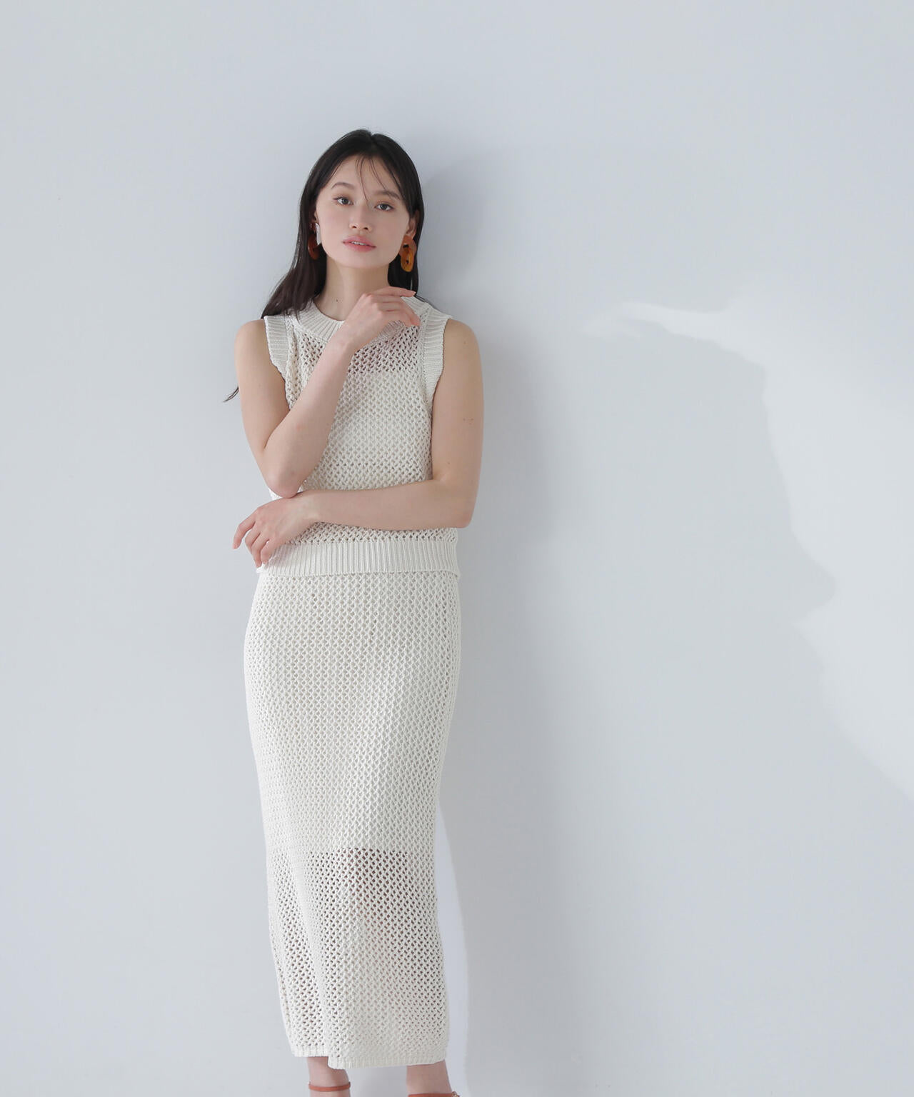 【THINK NATURAL】メッシュニットセットアップ*