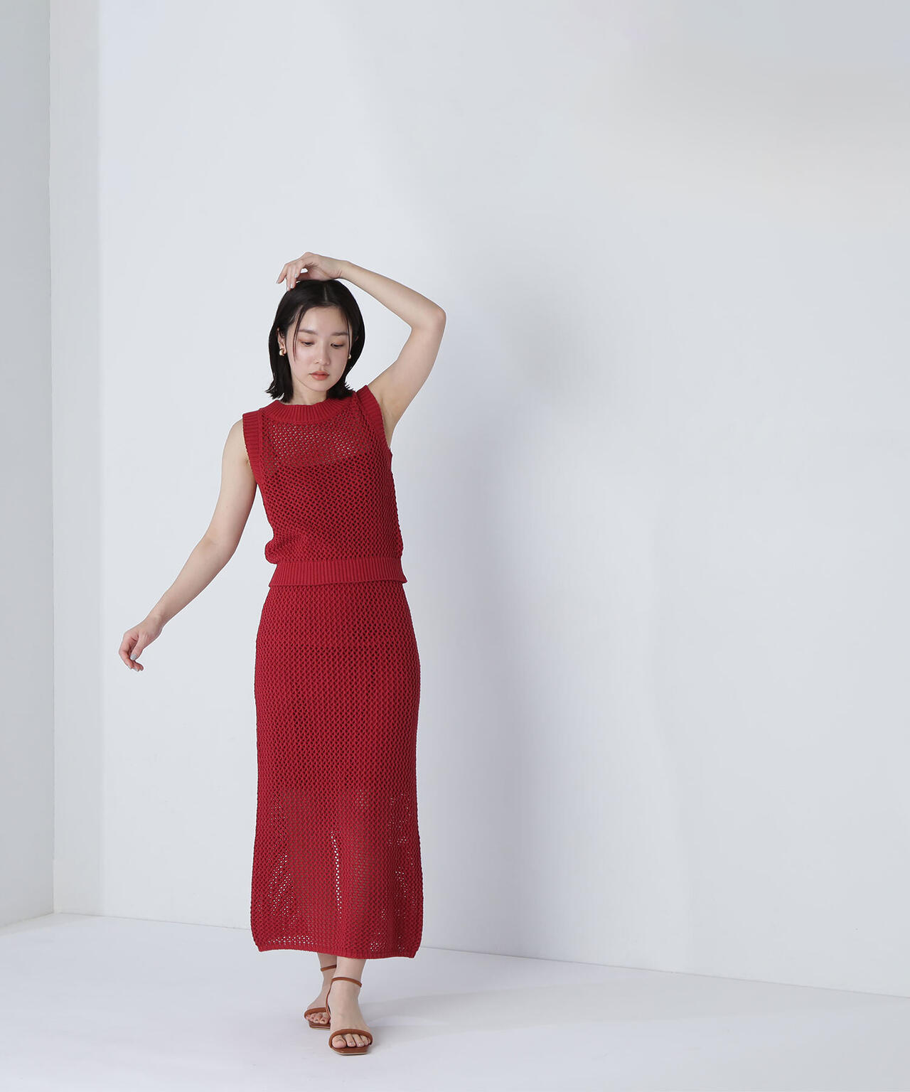 【THINK NATURAL】メッシュニットセットアップ*