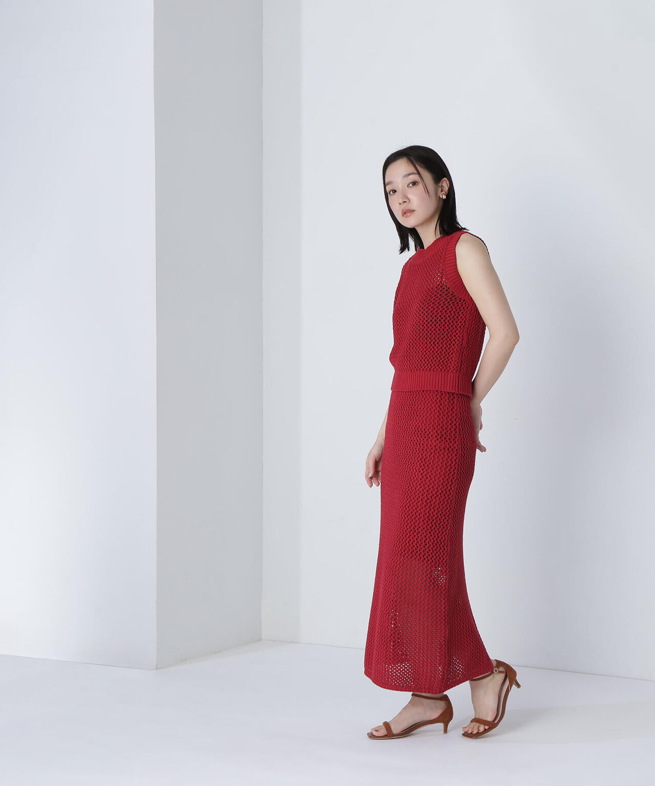【THINK NATURAL】メッシュニットセットアップ*