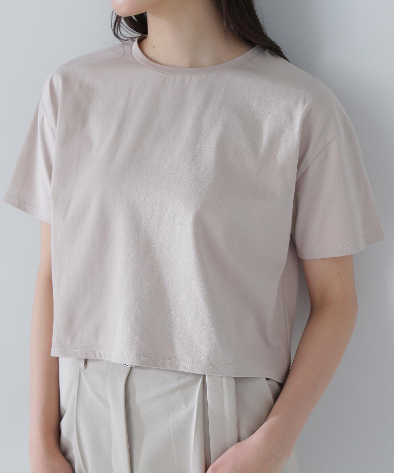 グロッシーシアーレイヤードTシャツ＊