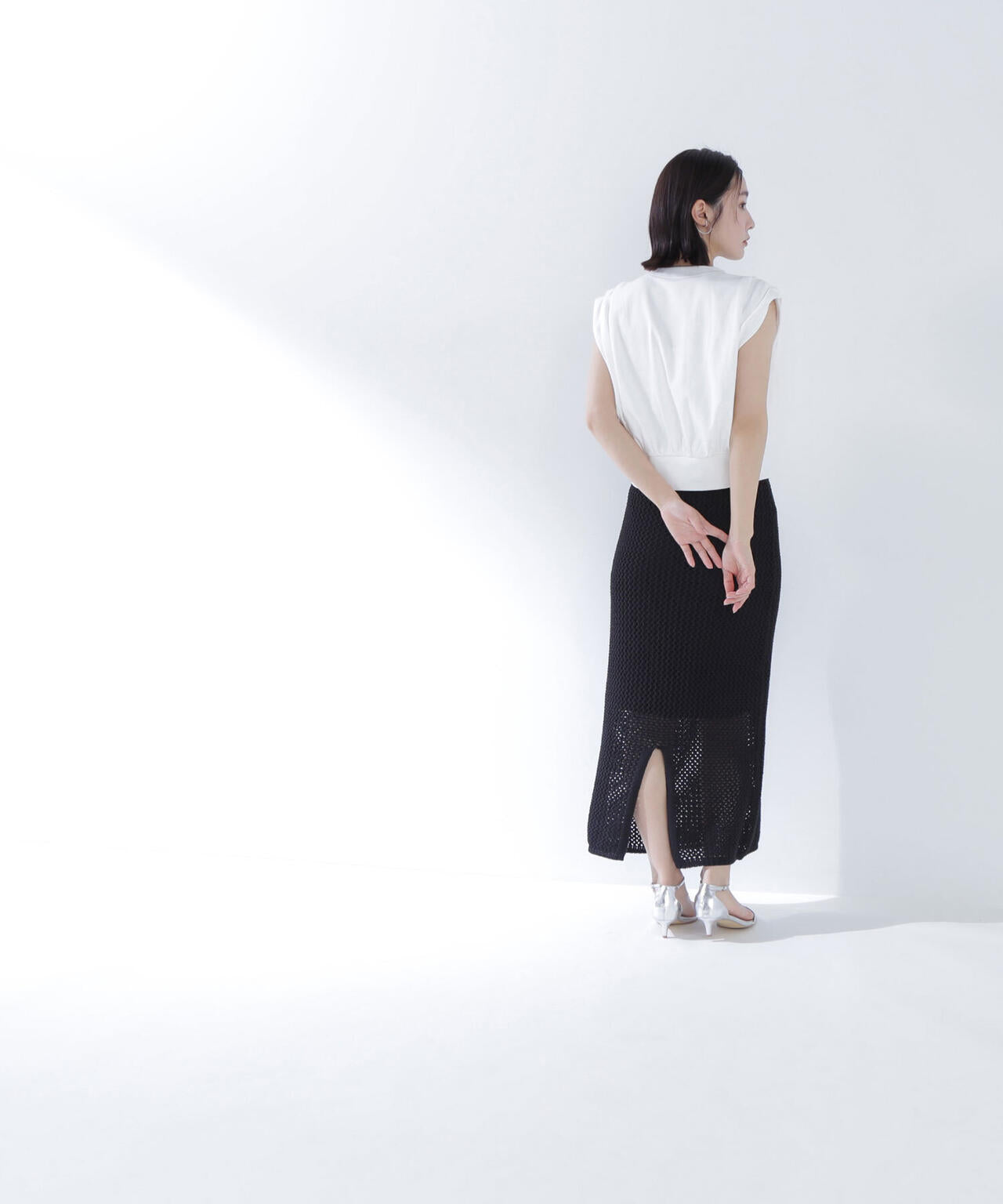 タックショルダージップベスト*