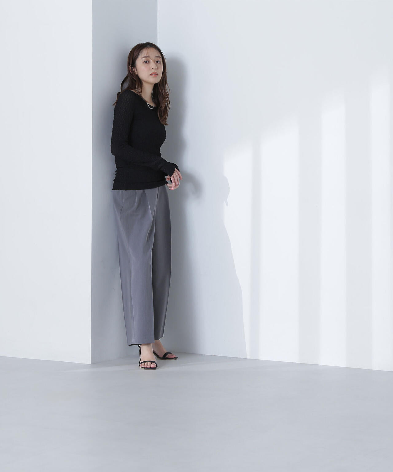【THINK BEAUTY】バックシャンレースカットソー*