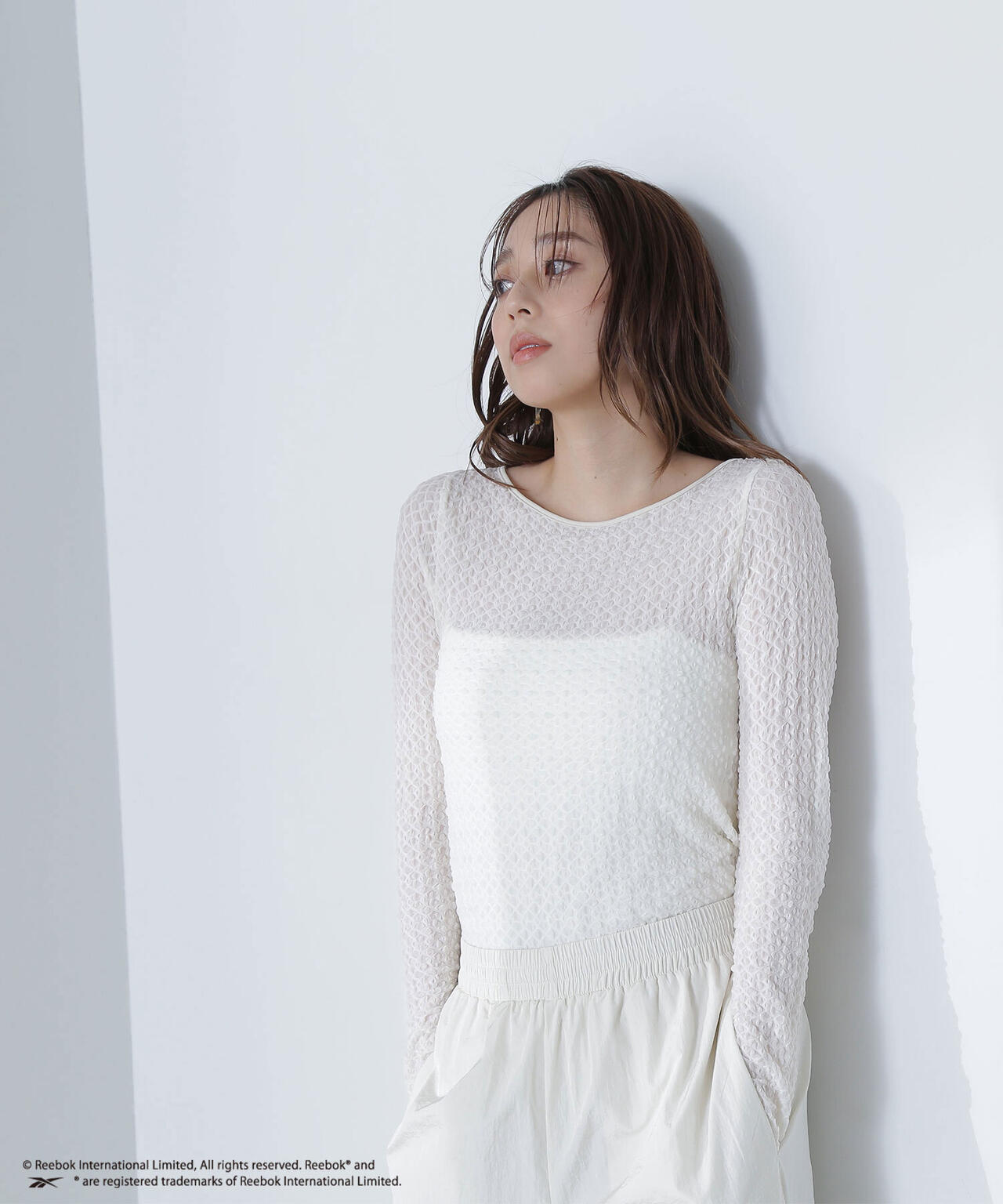 【THINK BEAUTY】バックシャンレースカットソー*