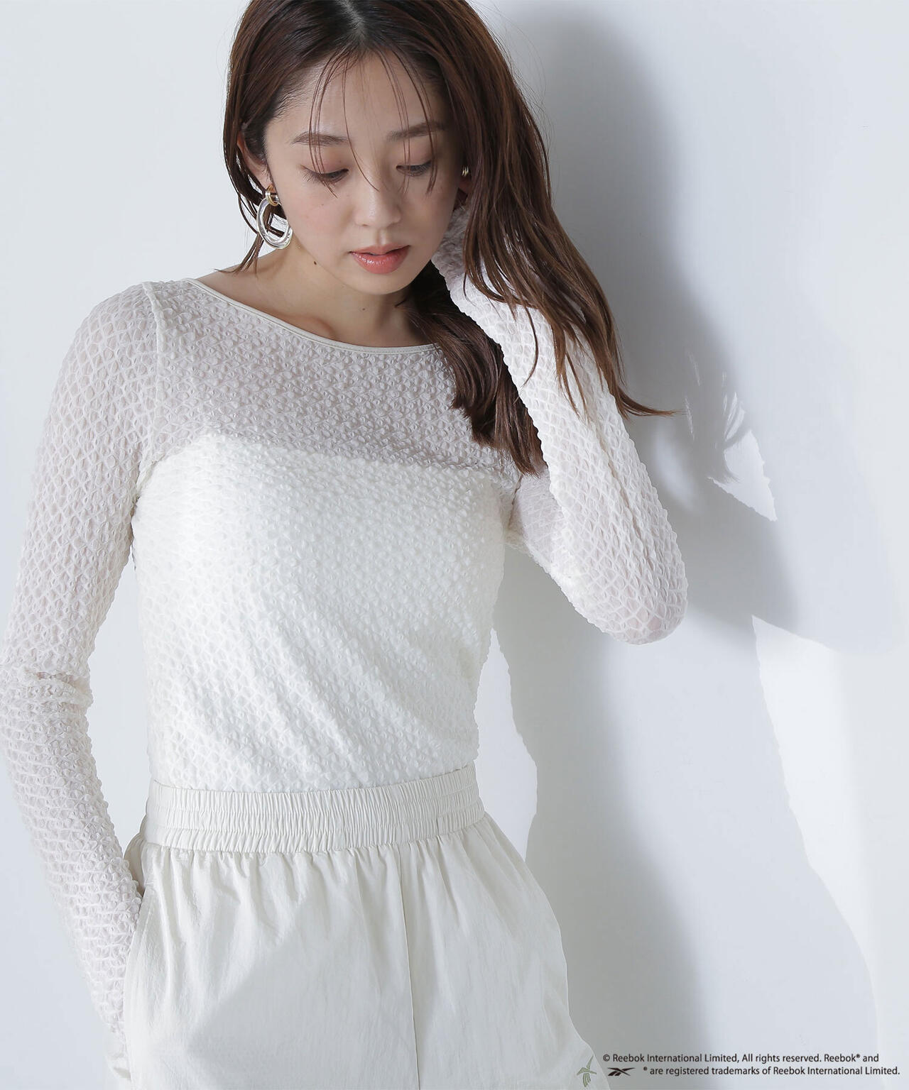 【THINK BEAUTY】バックシャンレースカットソー*