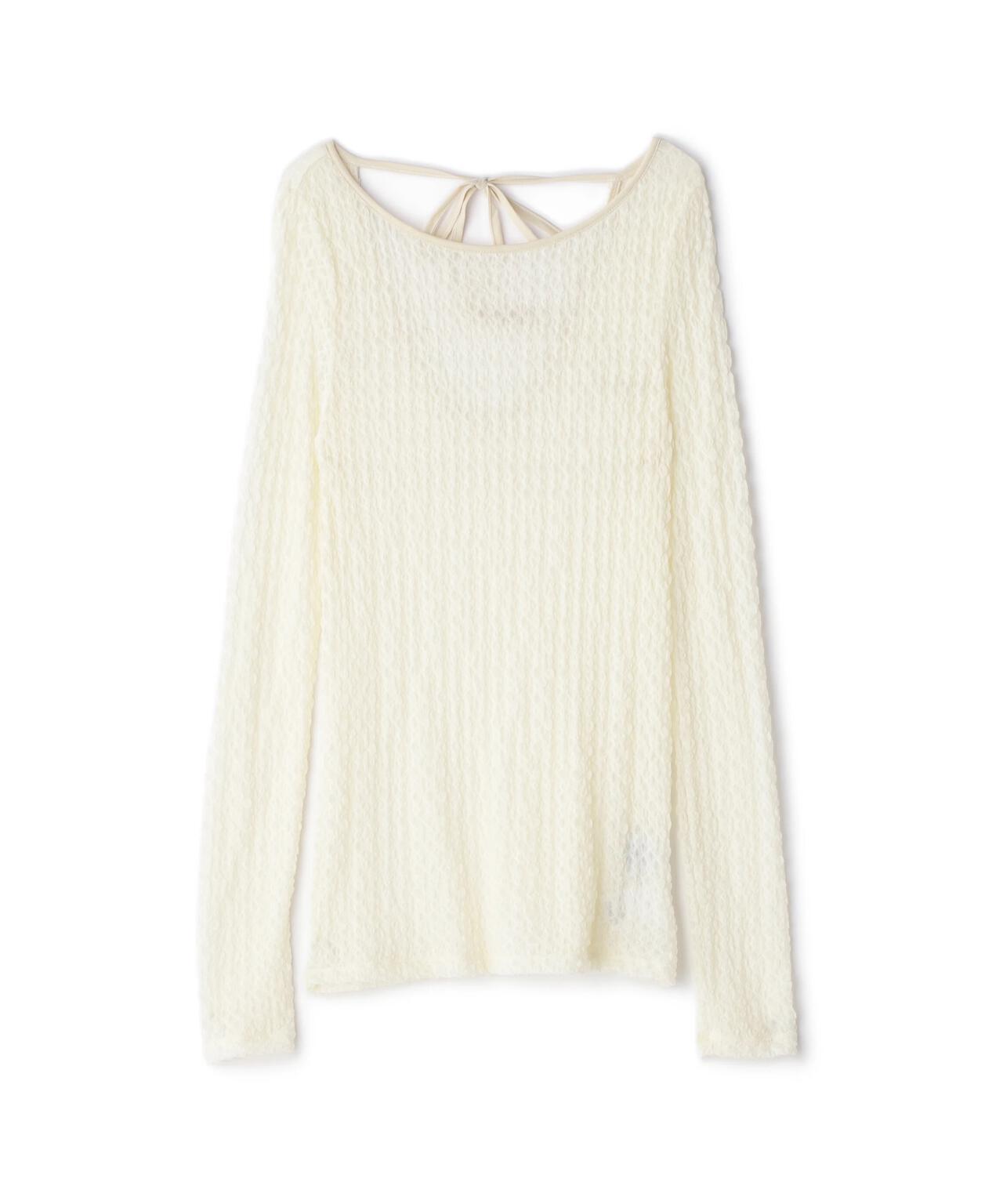 【THINK BEAUTY】バックシャンレースカットソー*
