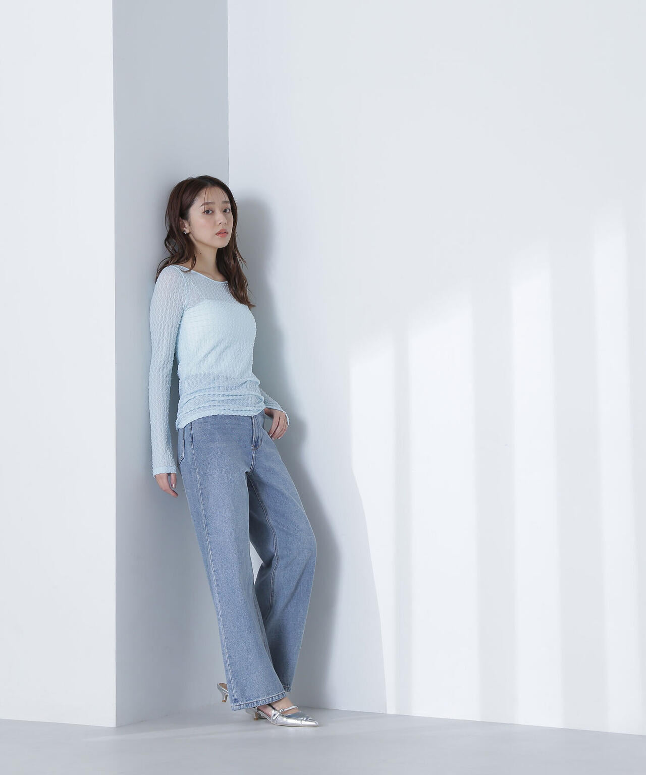 【THINK BEAUTY】バックシャンレースカットソー*