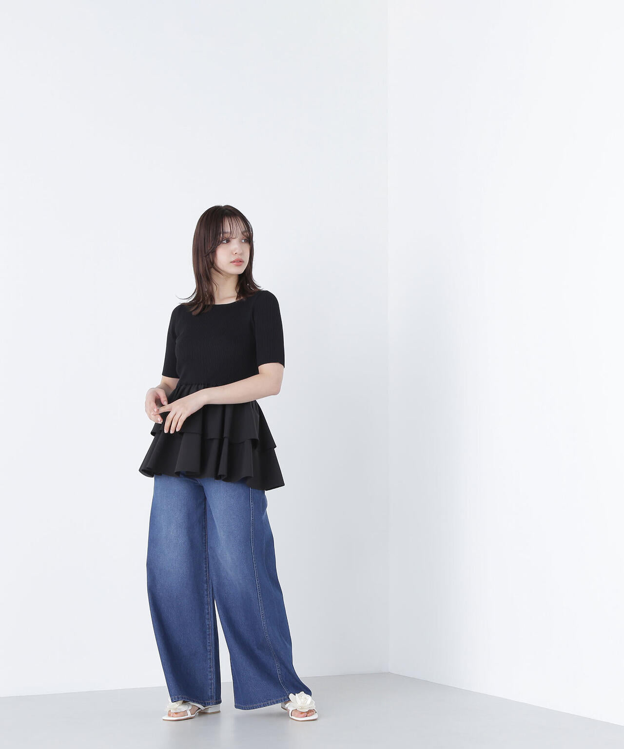 タフタティアードドッキングニット*