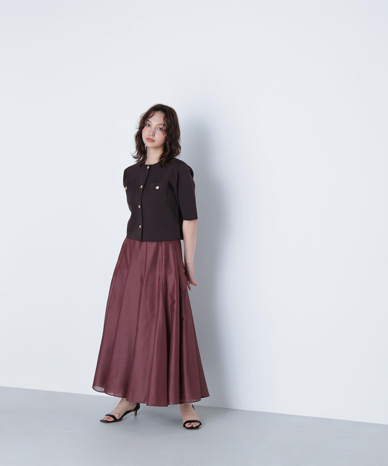 シャイニーシアーボイルスカート*