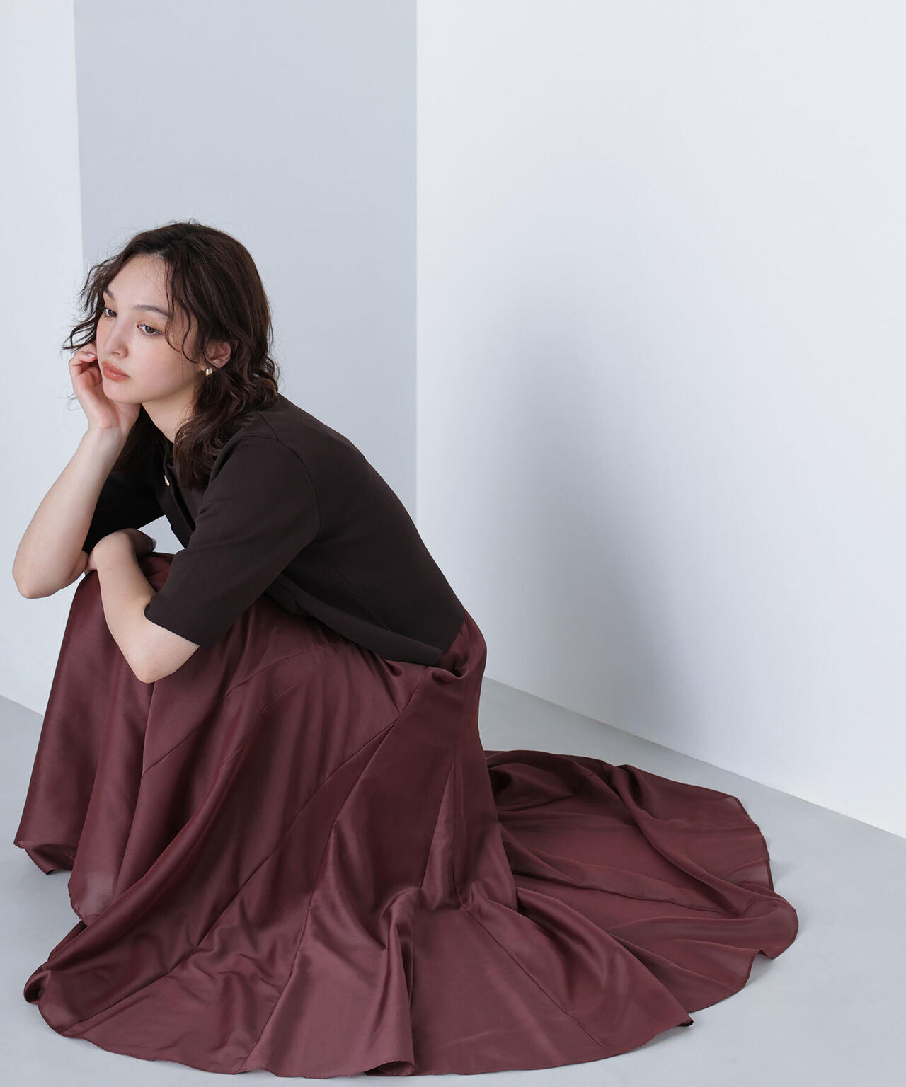 シャイニーシアーボイルスカート*