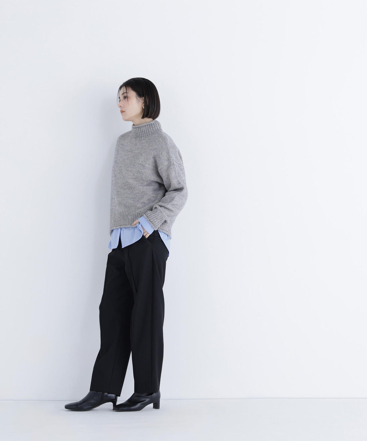 裏起毛イージーテーパードパンツ＊