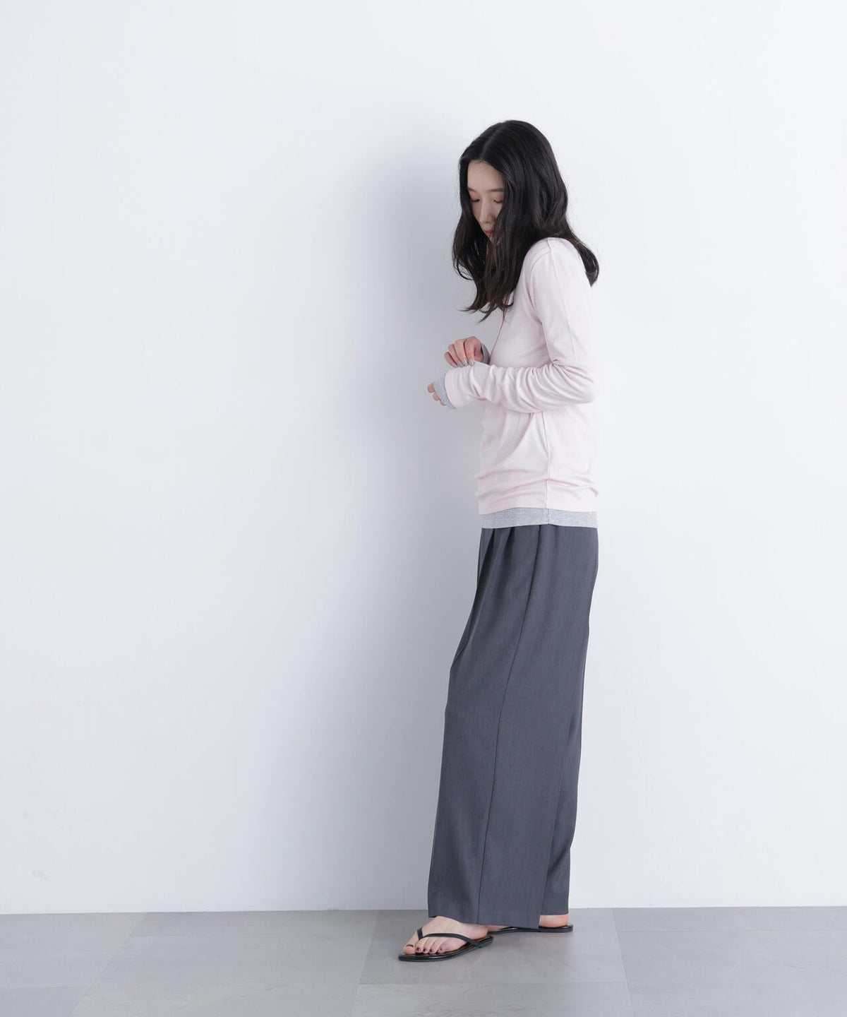 裏起毛イージーテーパードパンツ＊
