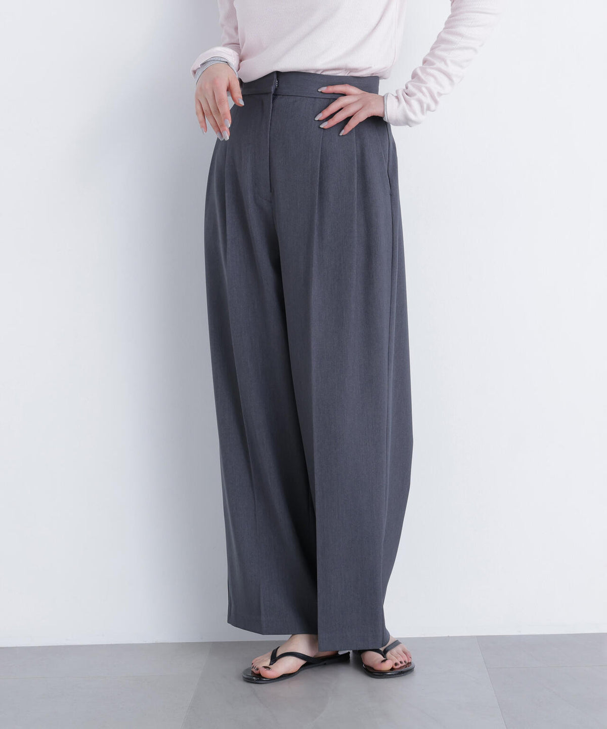 裏起毛イージーテーパードパンツ＊