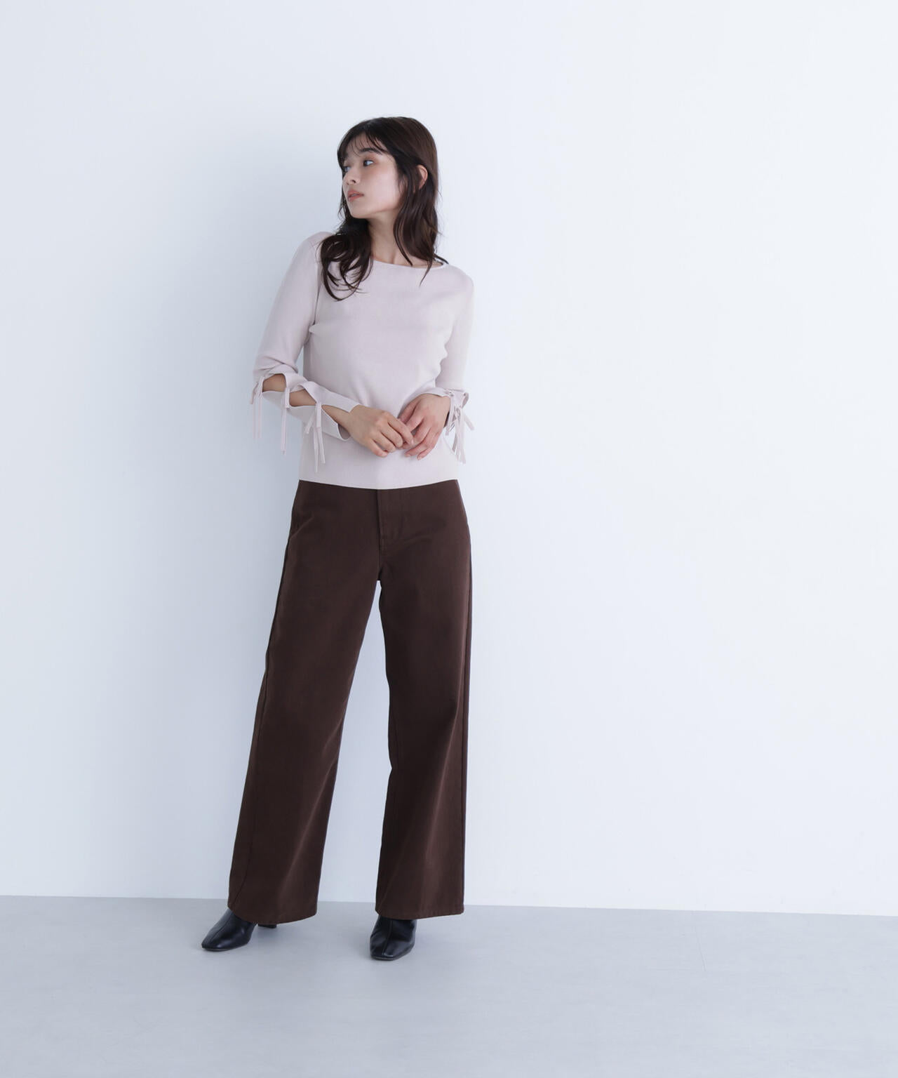 ＜ちょうど、いい服＞私に“ちょうどいい”ワイドストレートパンツ*