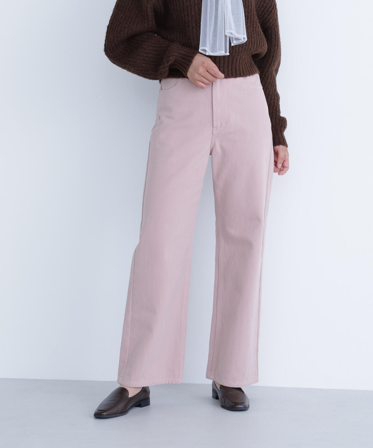 ＜ちょうど、いい服＞私に“ちょうどいい”ワイドストレートパンツ*