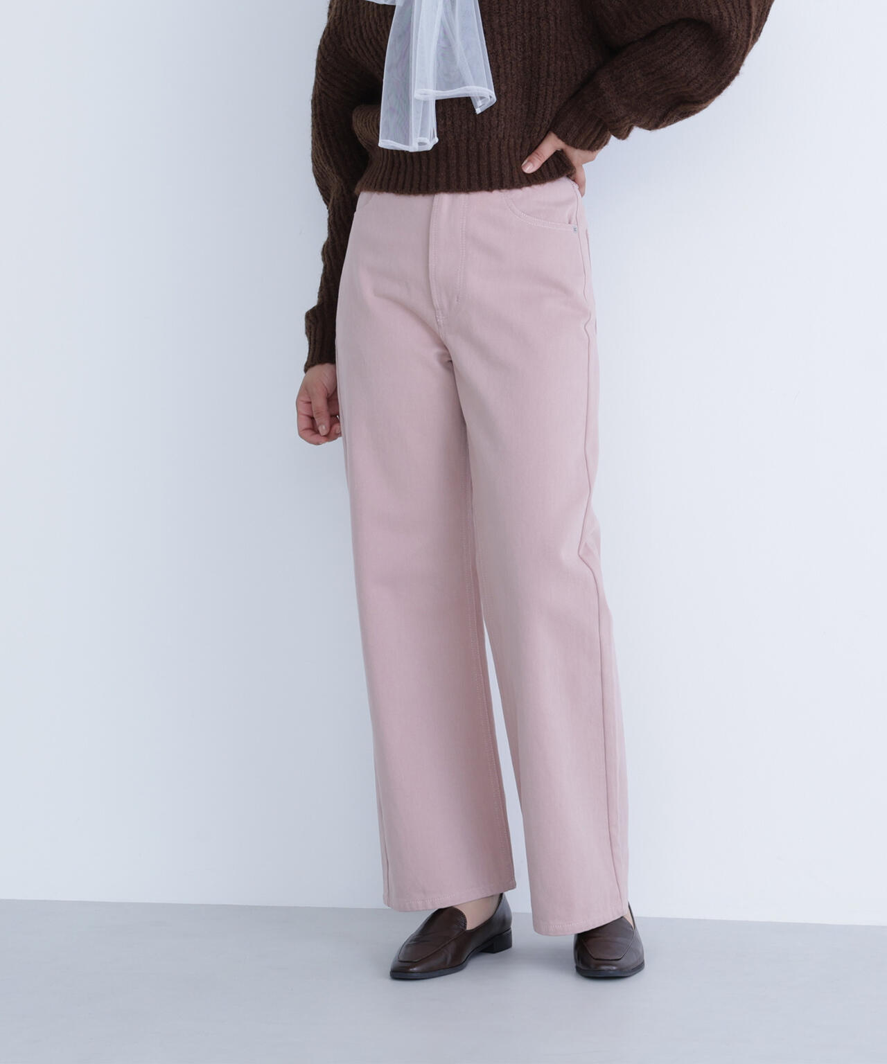 ＜ちょうど、いい服＞私に“ちょうどいい”ワイドストレートパンツ*