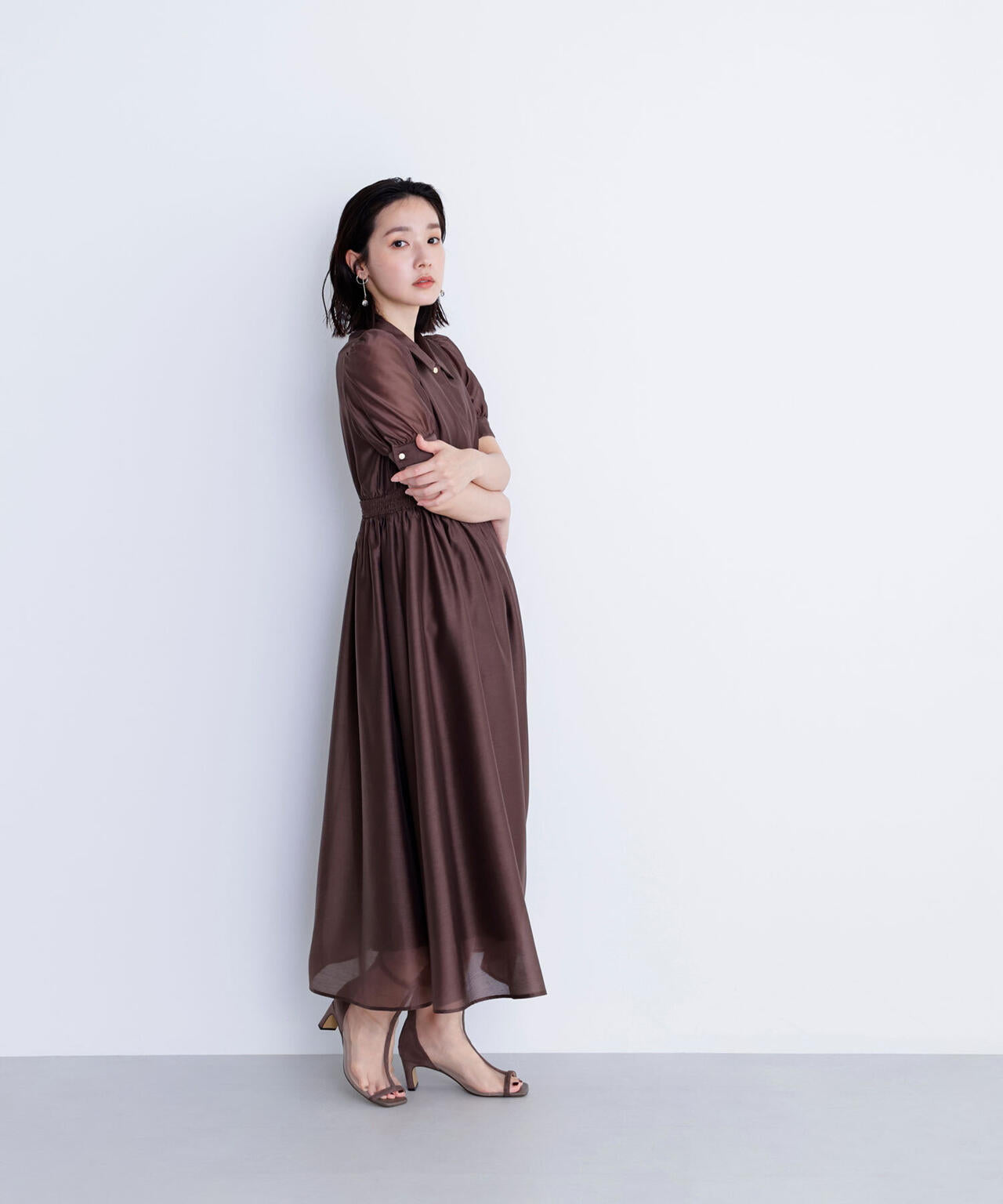シアーシャツワンピース*