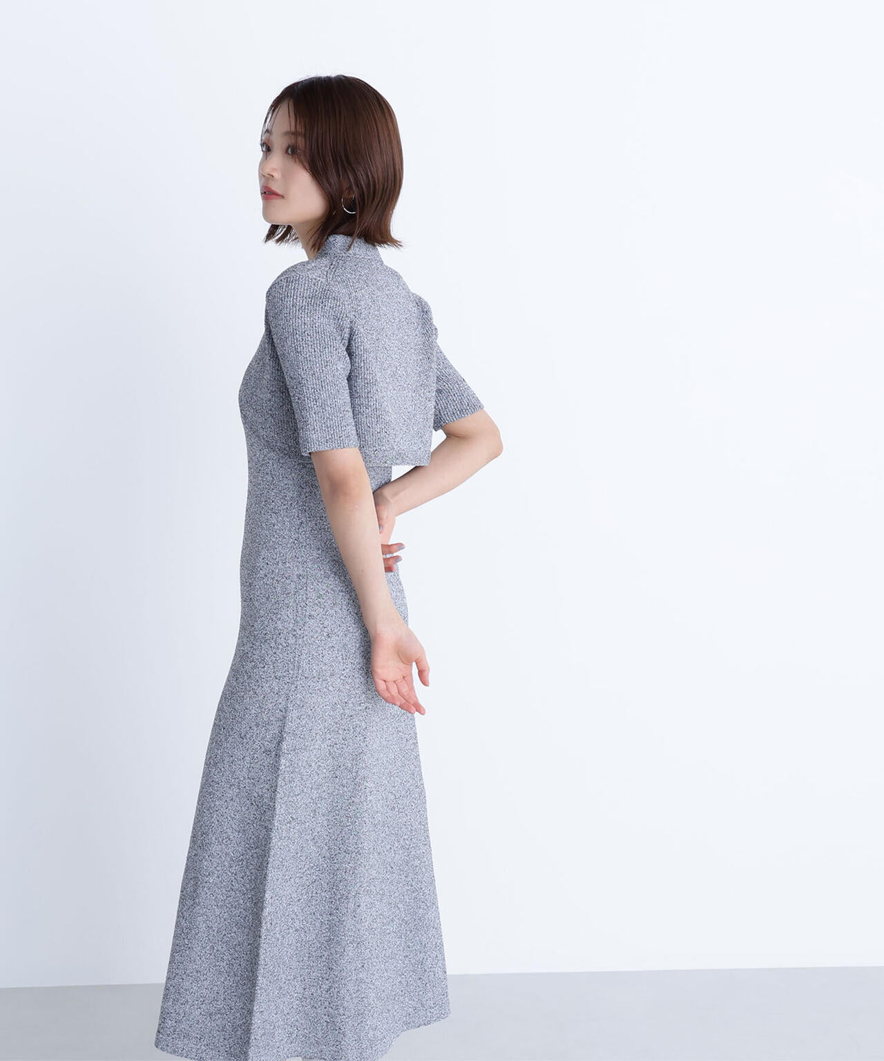 ショートボレロセットニットワンピース*