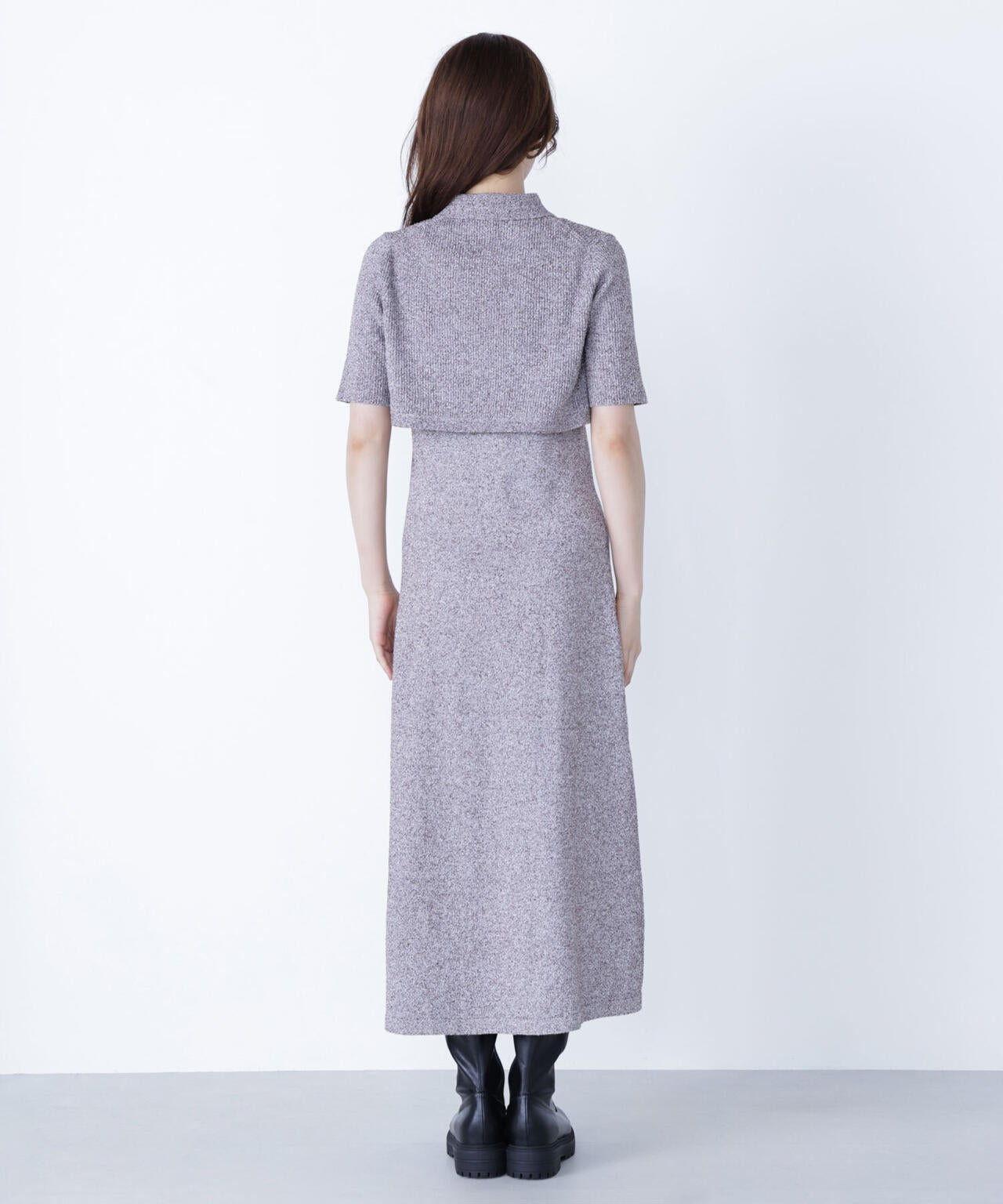 ショートボレロセットニットワンピース*