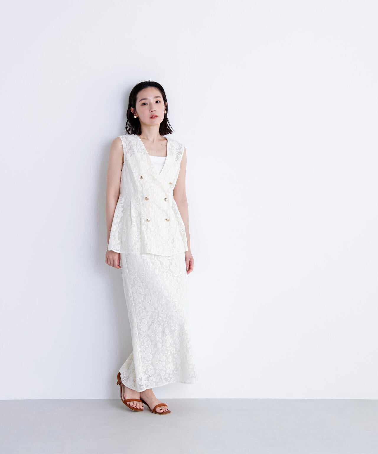 メッシュレース SETUP ジレ*