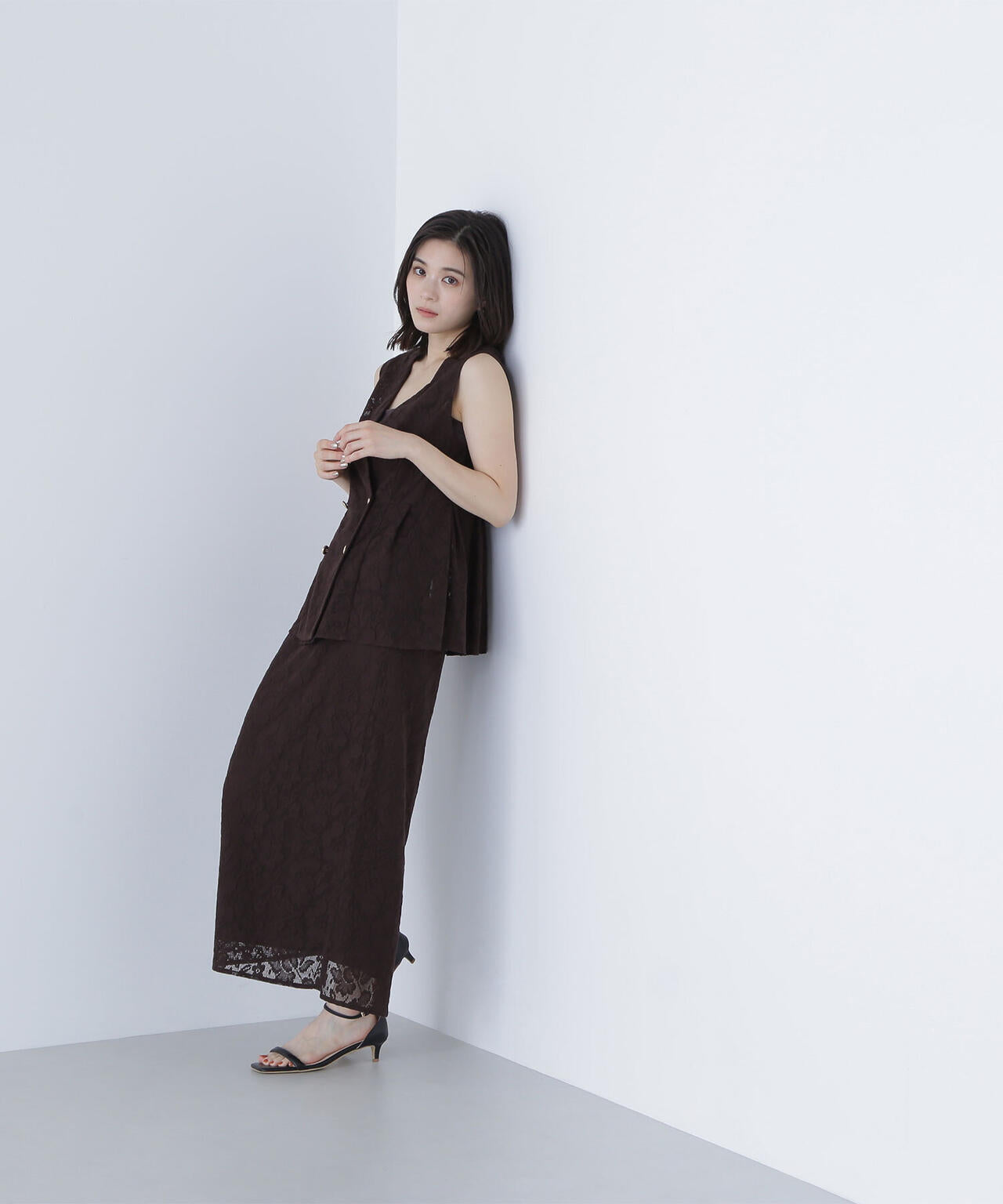 メッシュレース SETUP ジレ*