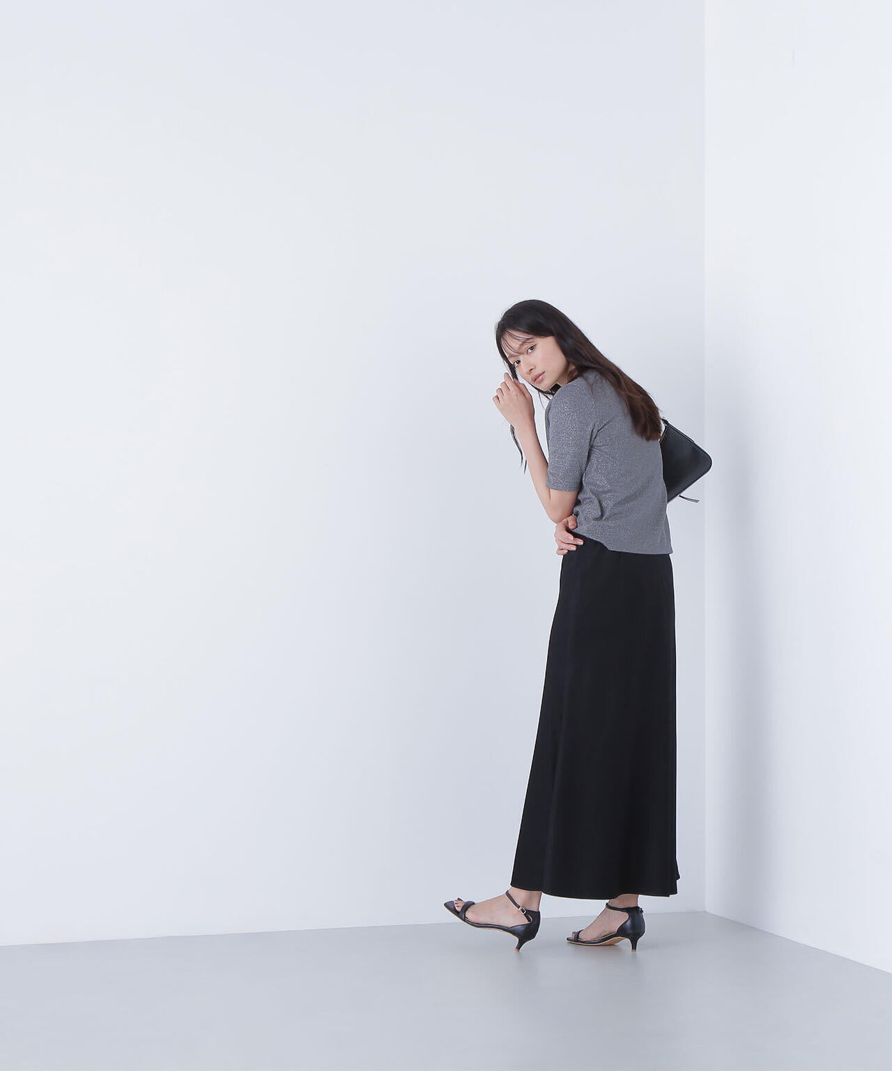 ラメリブカットソー*