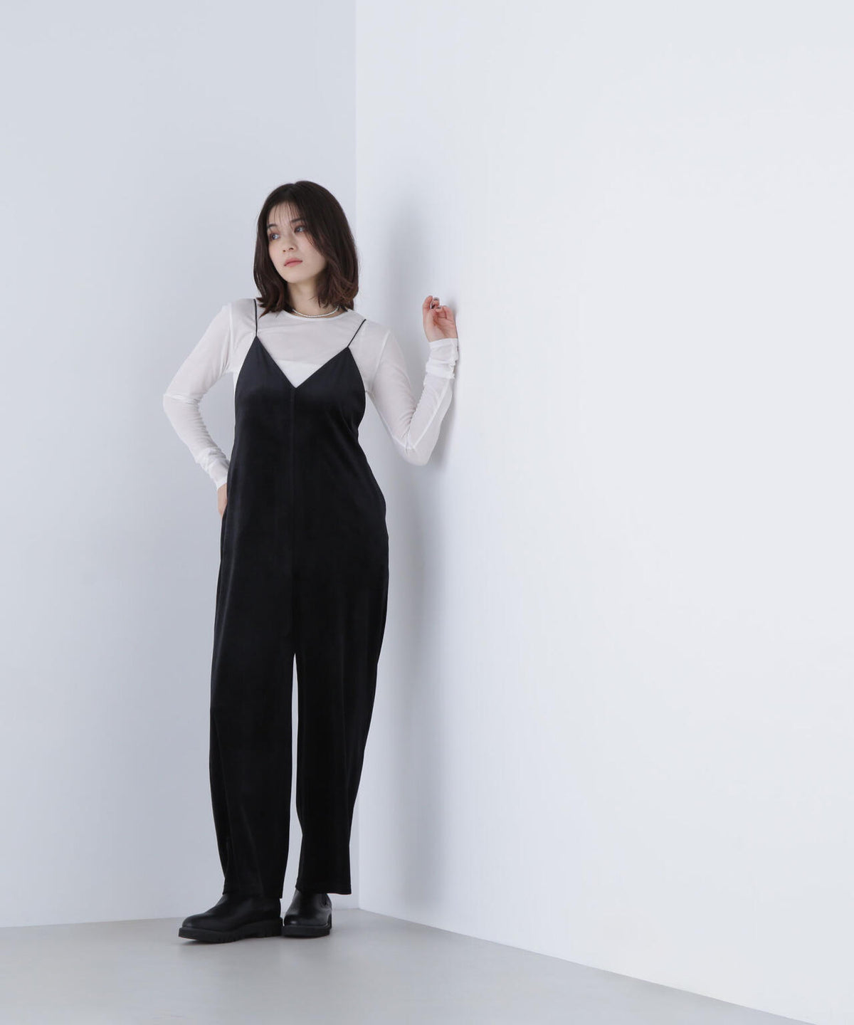 シアーカットソーシリーズ クルーネック＊