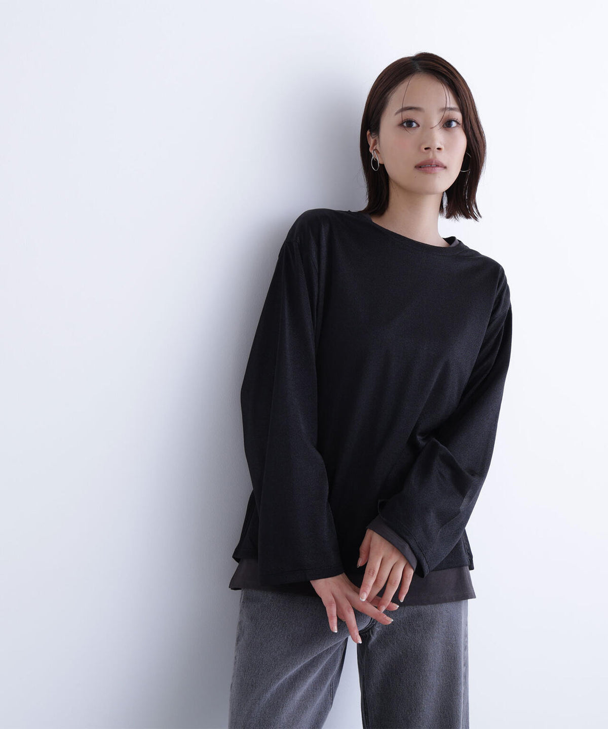 シアーレイヤードカットソー＊