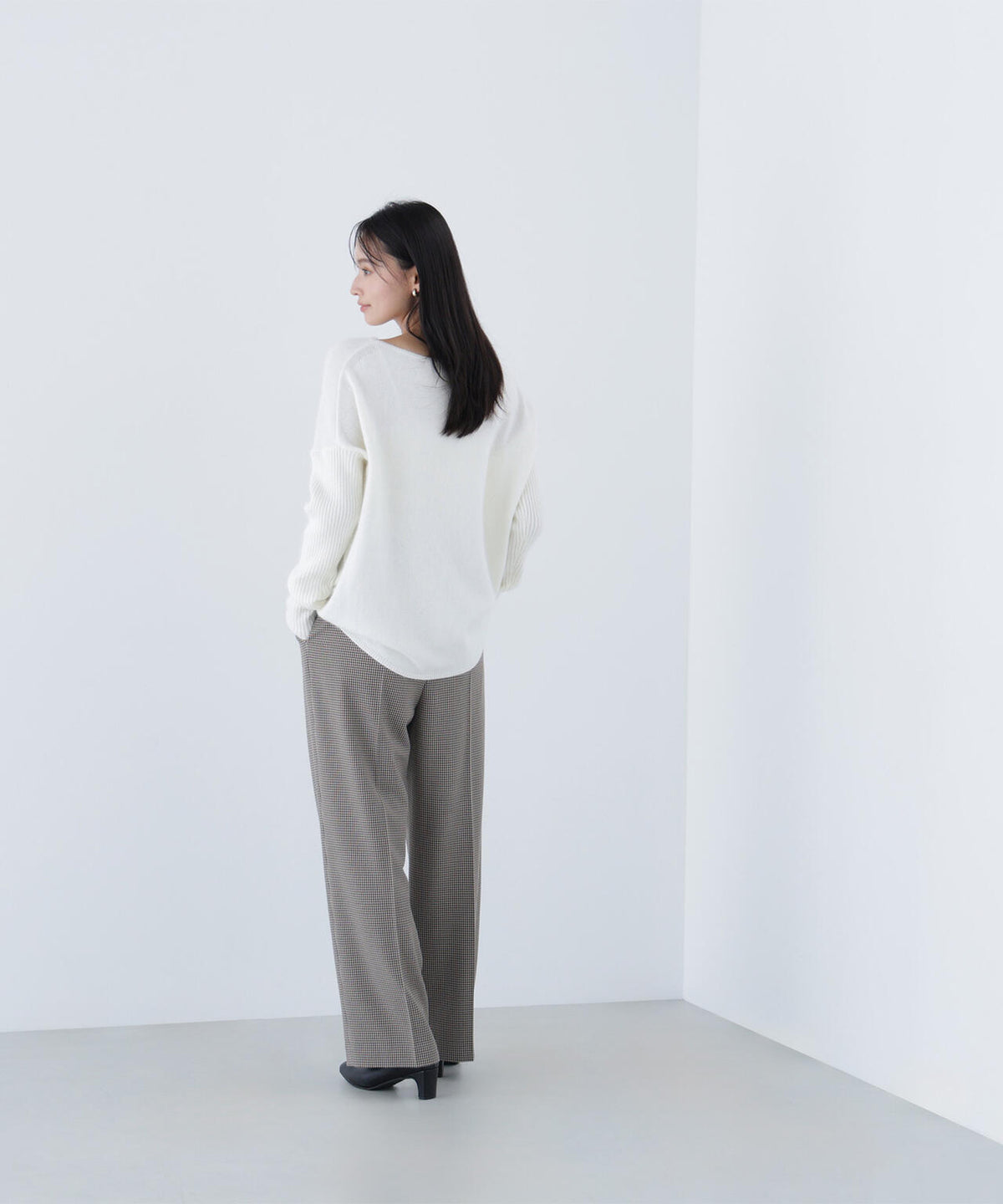ウールブレンドヘアリーニット＊