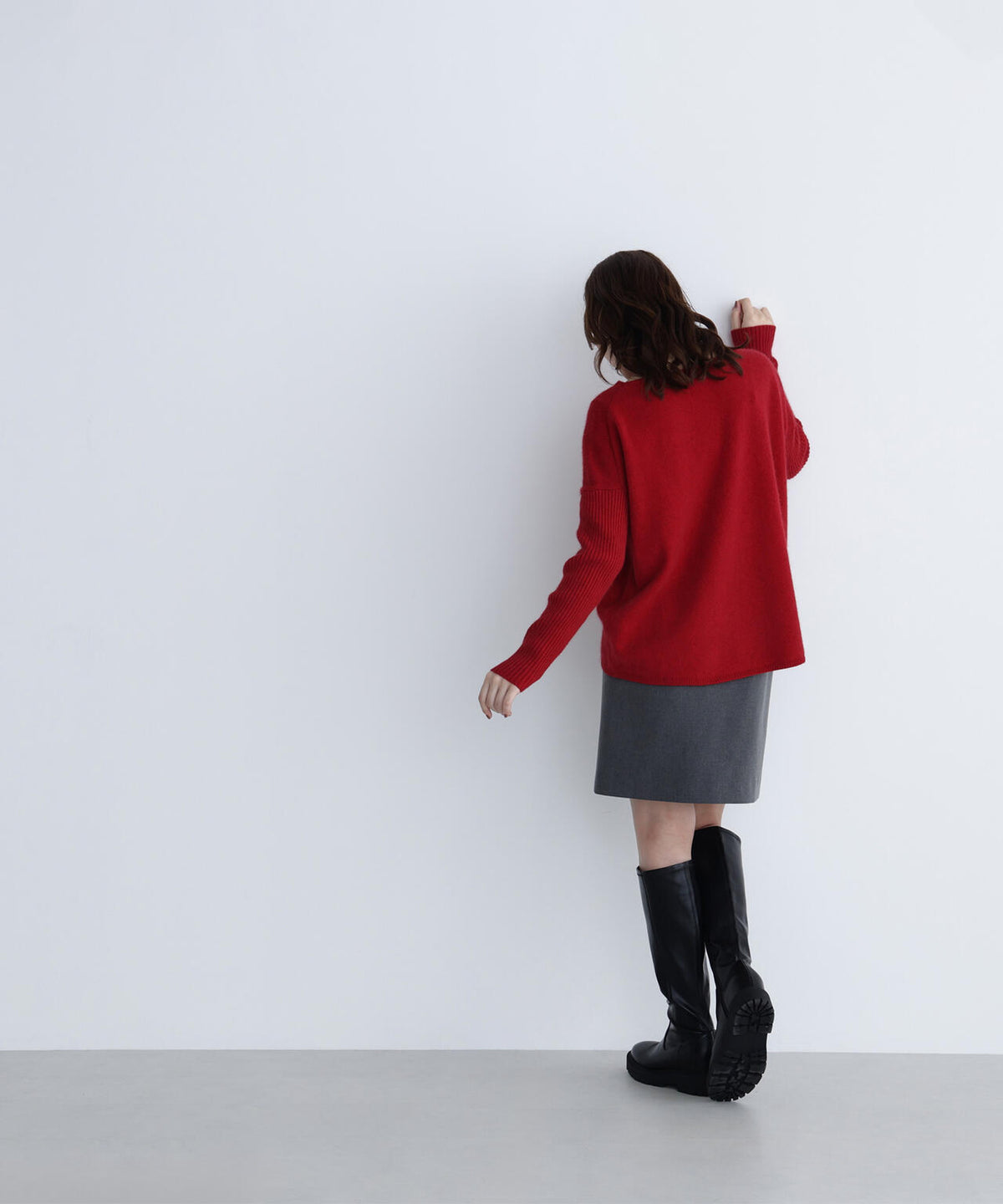 ウールブレンドヘアリーニット＊