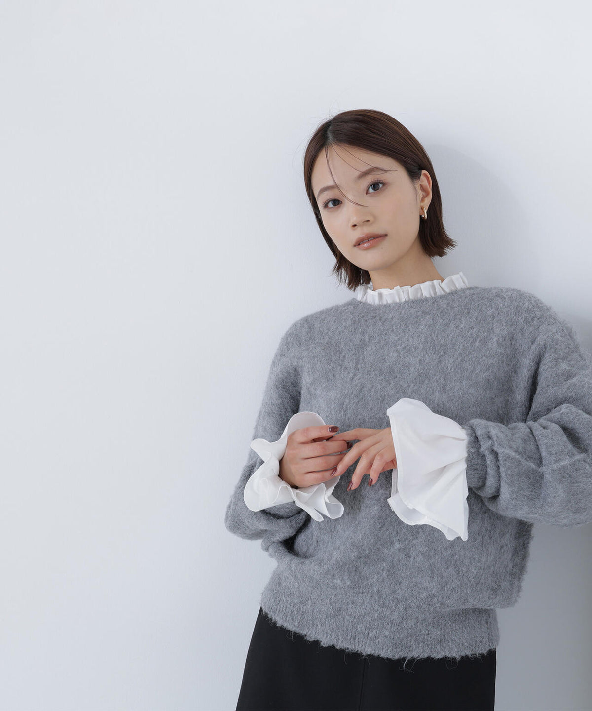 2wayヘアリーカーディガン＊
