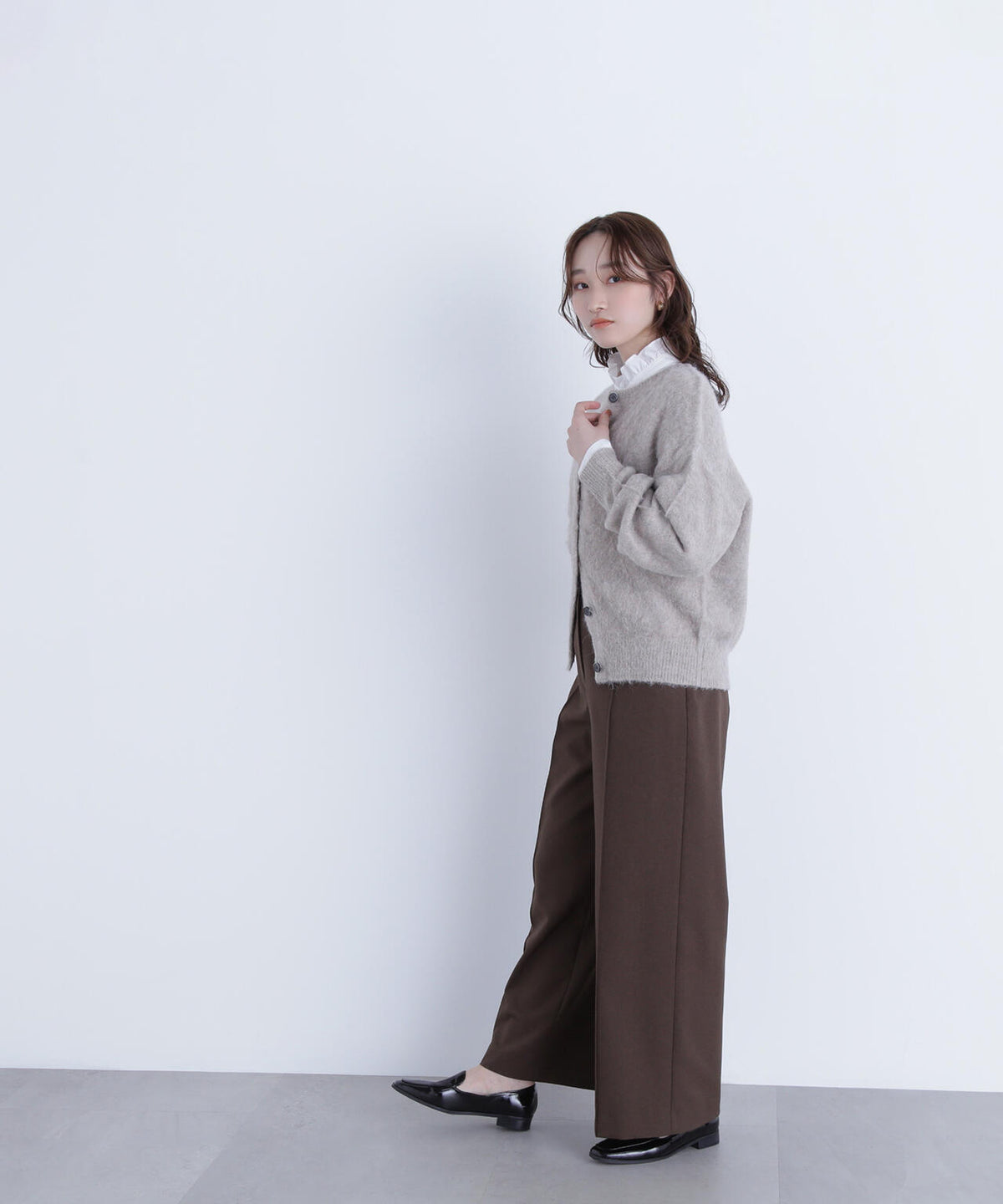 2wayヘアリーカーディガン＊